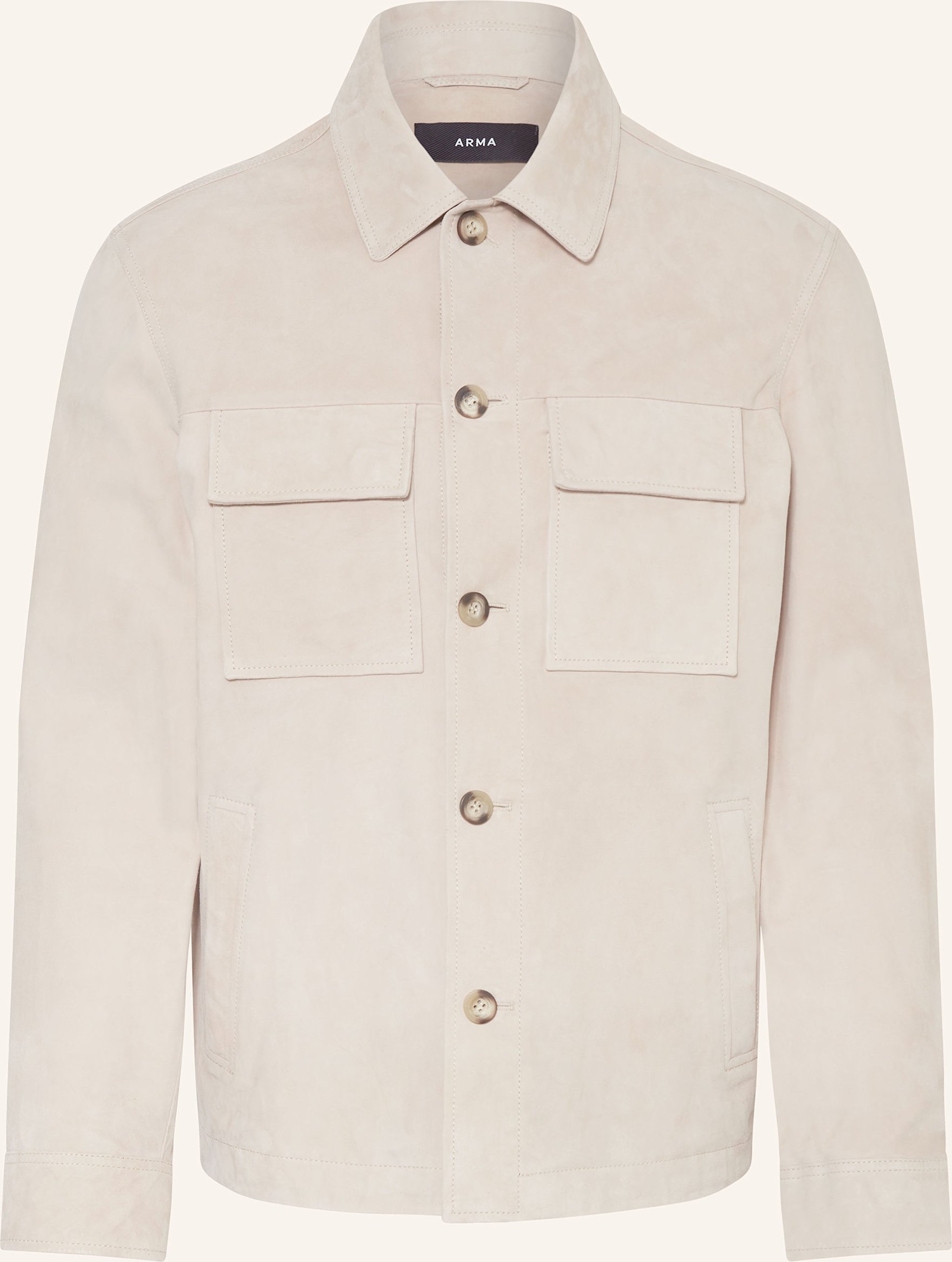 Arma Leder-Overjacket Mex beige