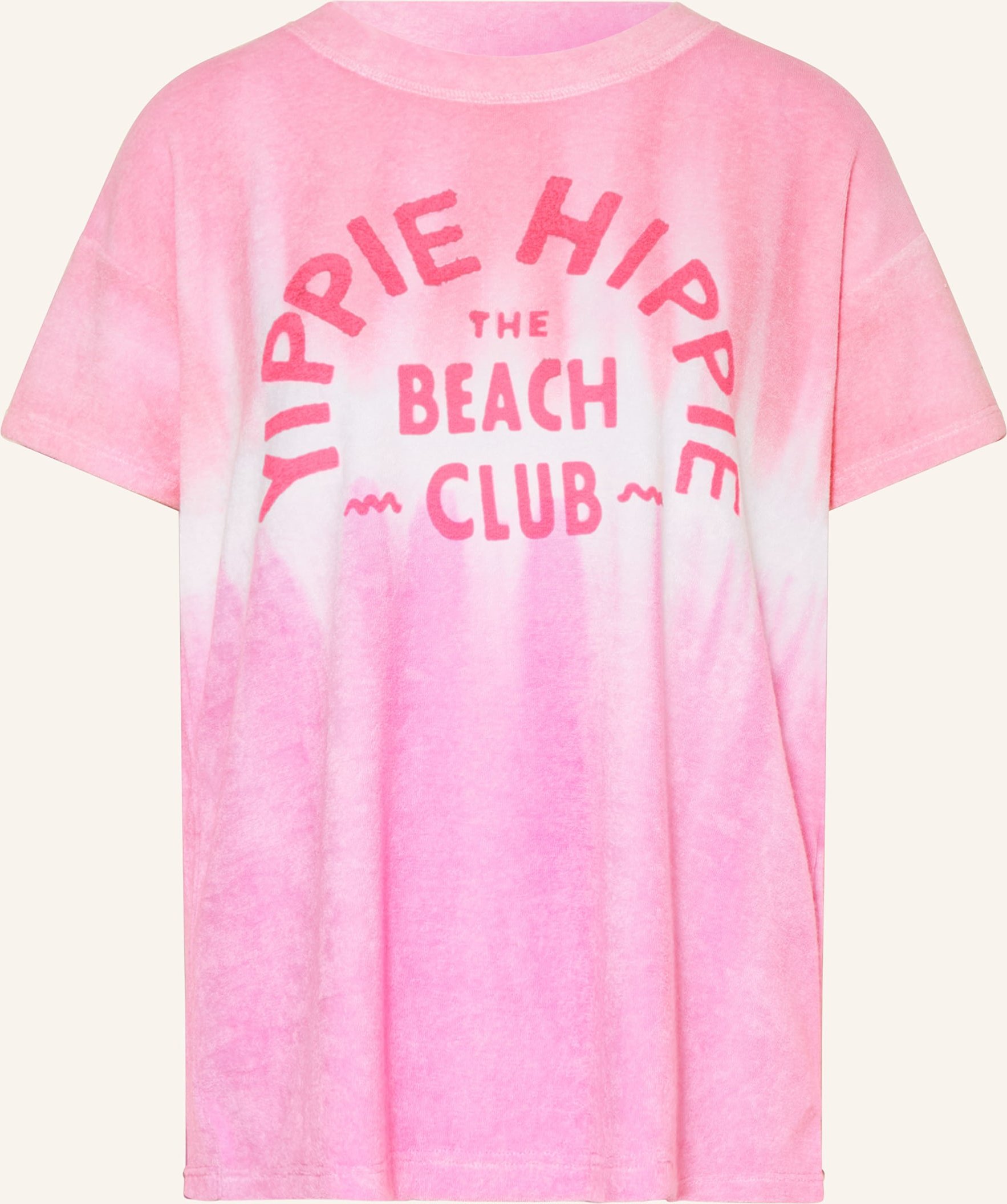 Yippie Hippie T-Shirt Aus Frottee pink
