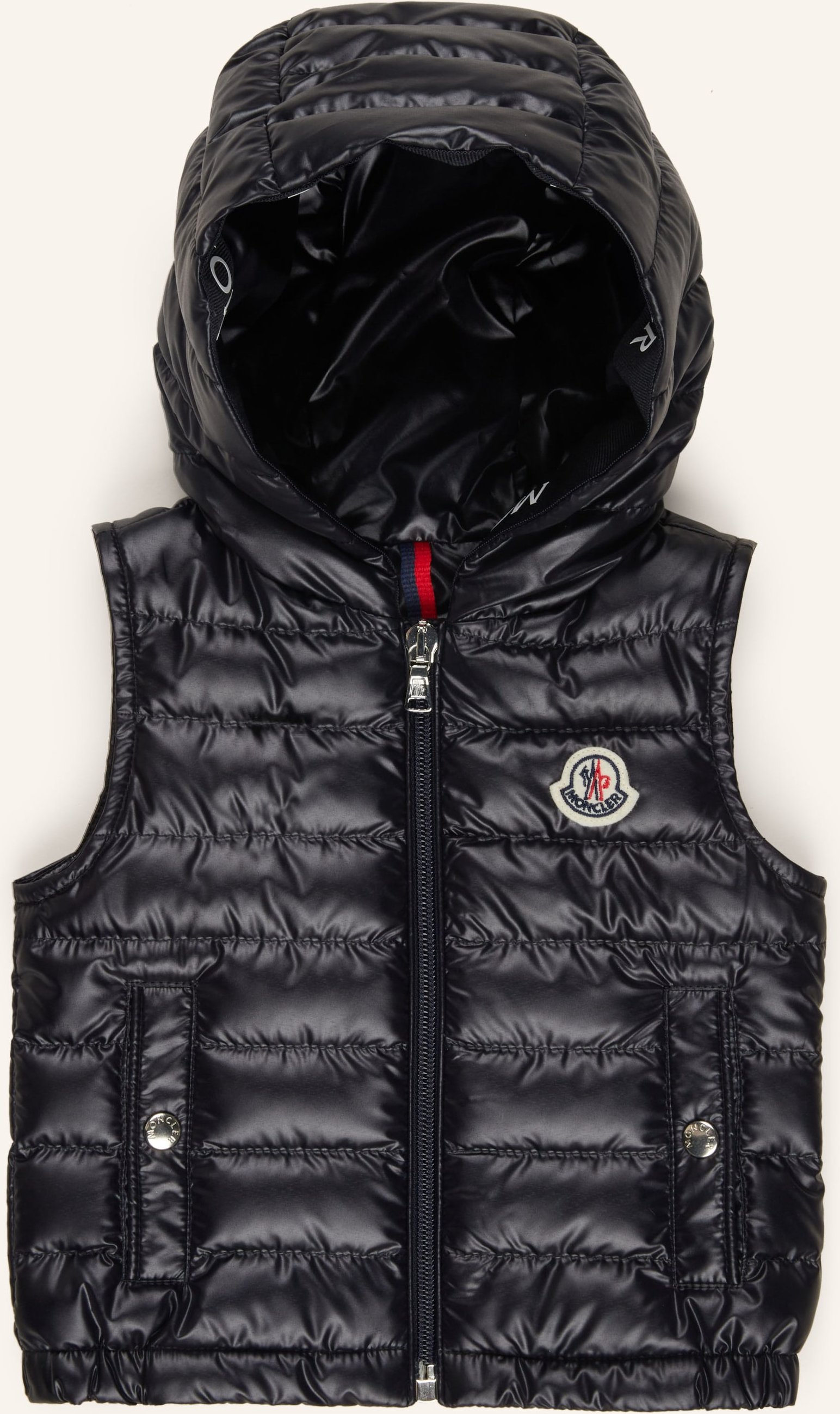 Moncler Enfant Daunenweste Couronne blau