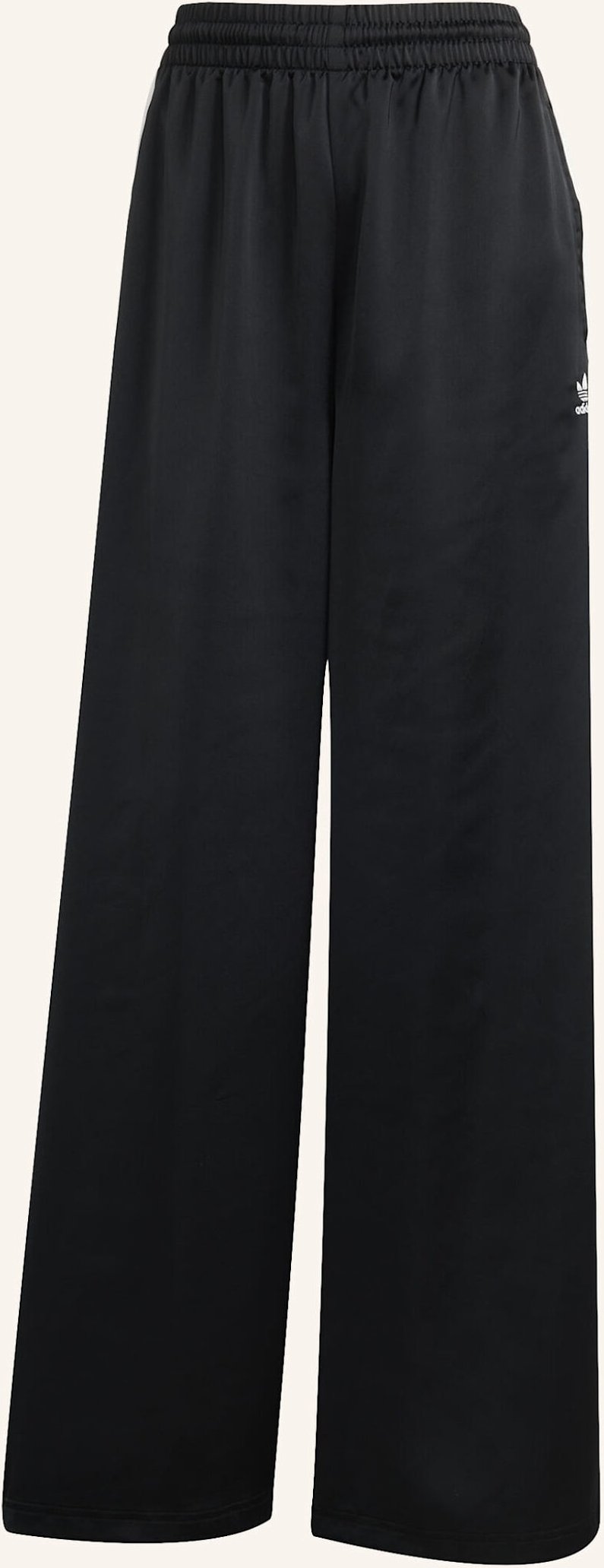 Adidas Originals Adicolor Satin Wide Leg Trainingshose schwarz