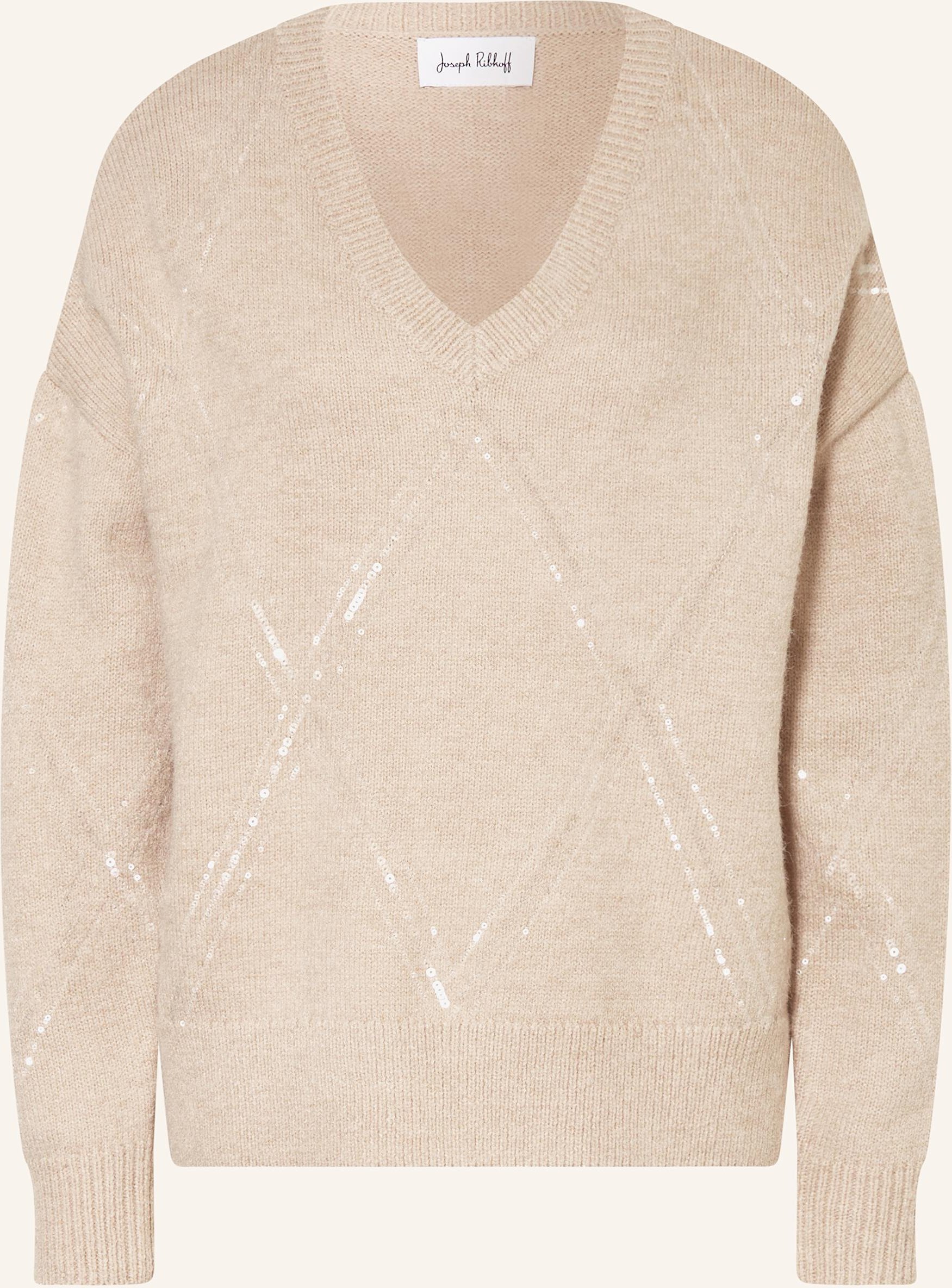 Thumbnail - Joseph Ribkoff Pullover Mit Pailletten beige