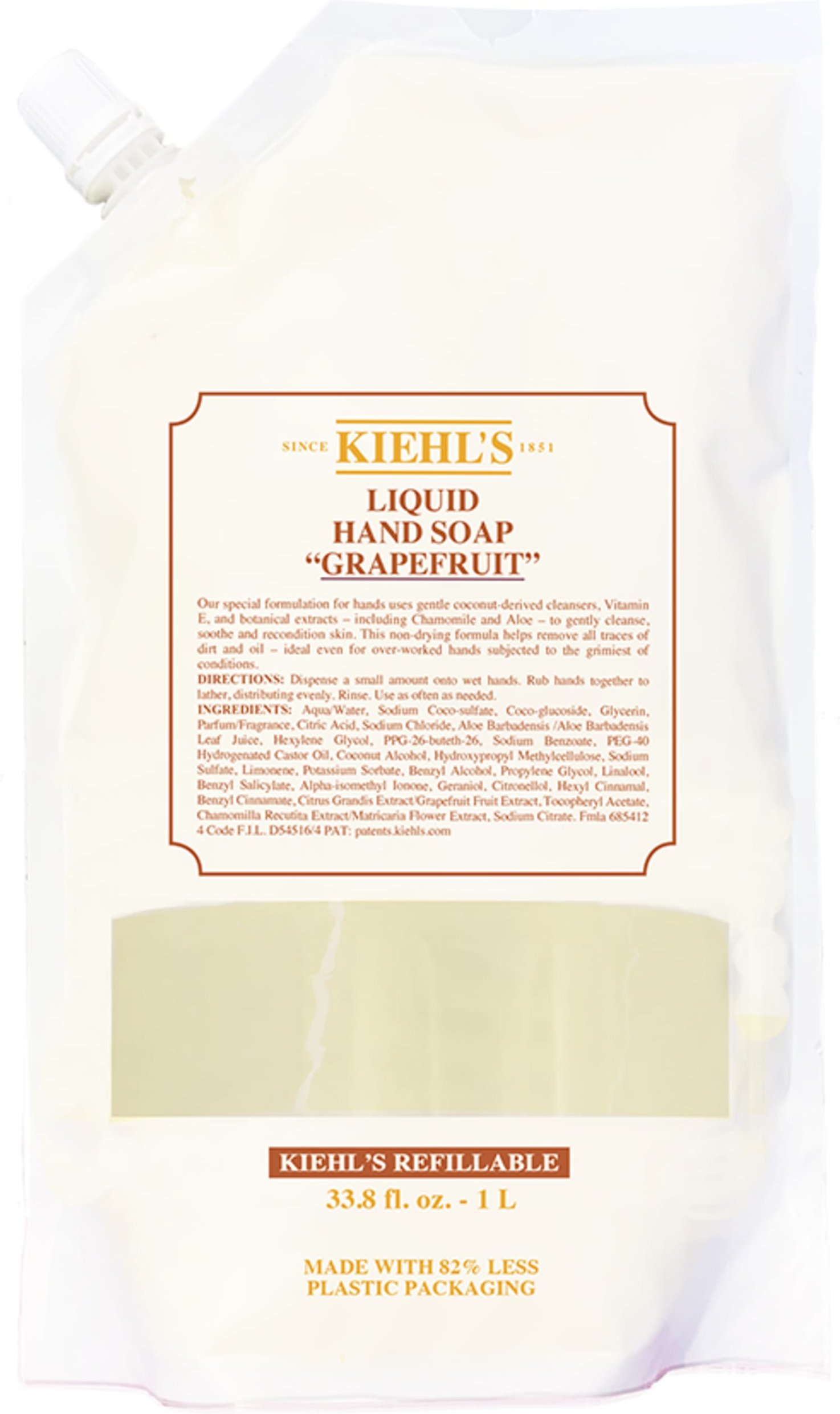 Kiehl's Liquid Hand Soap Grapefruit Refill Flüssigseife 1000 ml