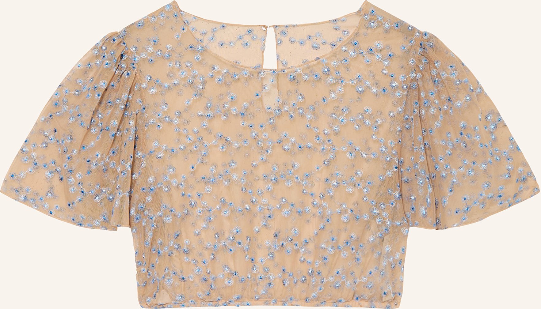 Johann & Johanna Dirndlbluse blau