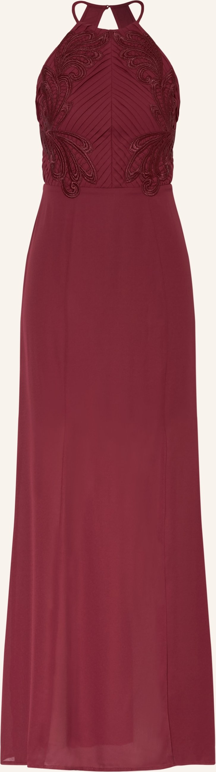 Lipsy Abendkleid Mit Spitze rot
