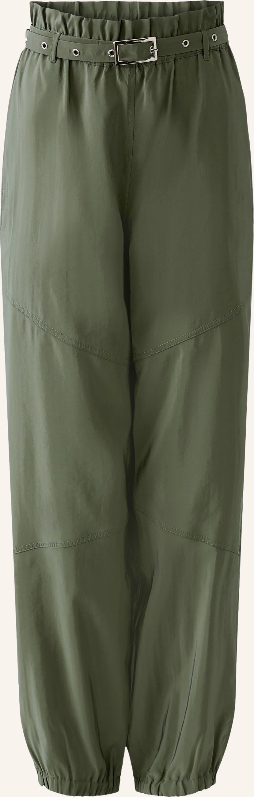 Oui Paperbag-Hose gruen