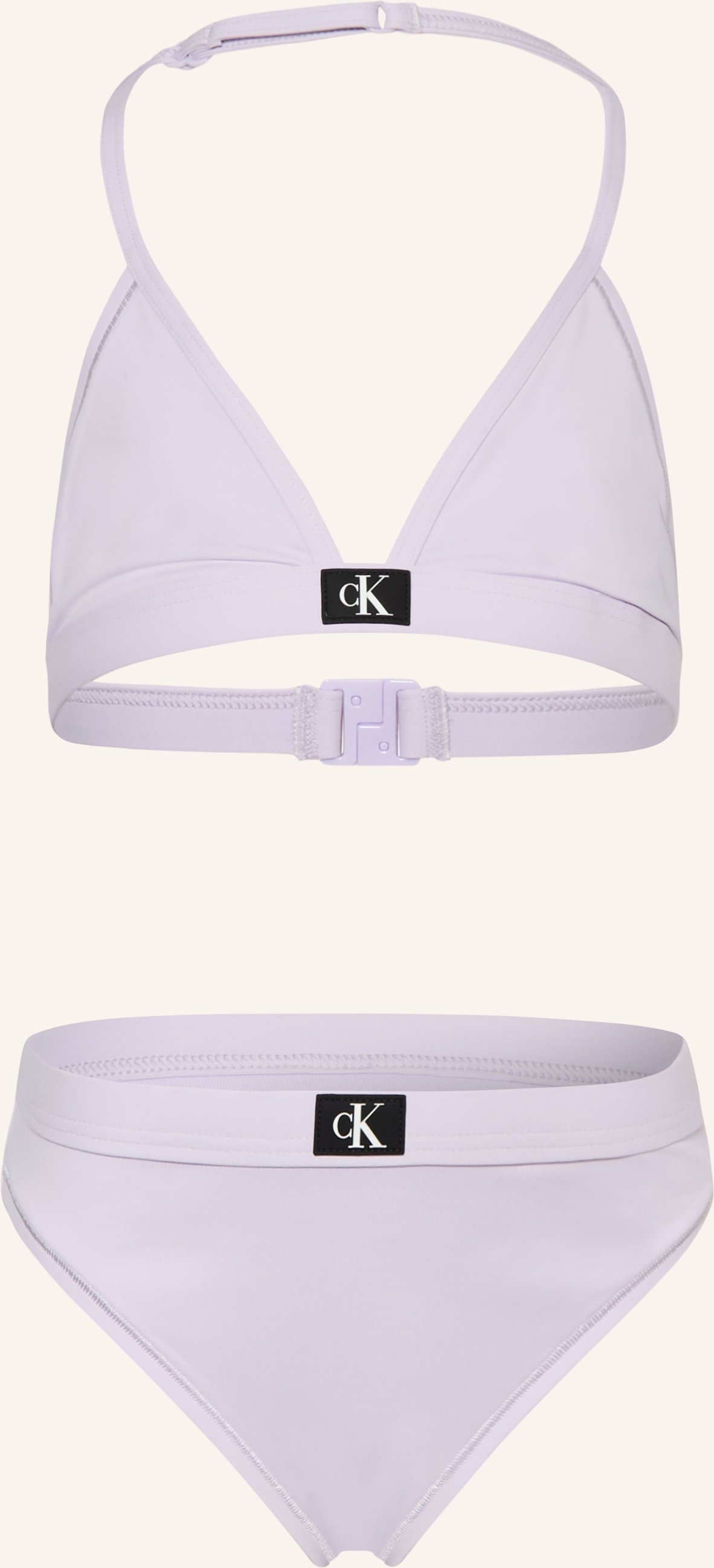 Calvin Klein Triangel-Bikini Ck Monogram lila