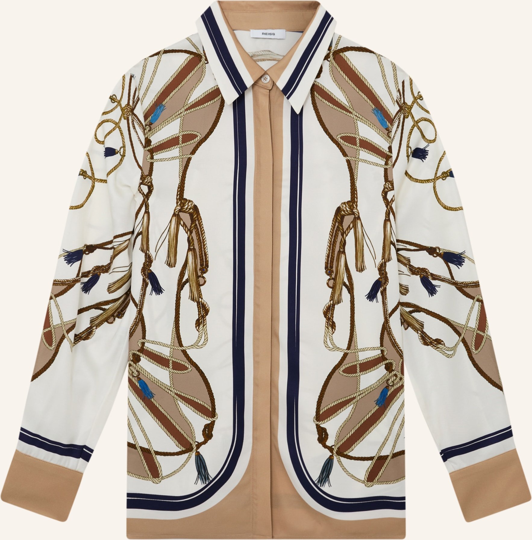 Reiss Hemdbluse Ellis braun