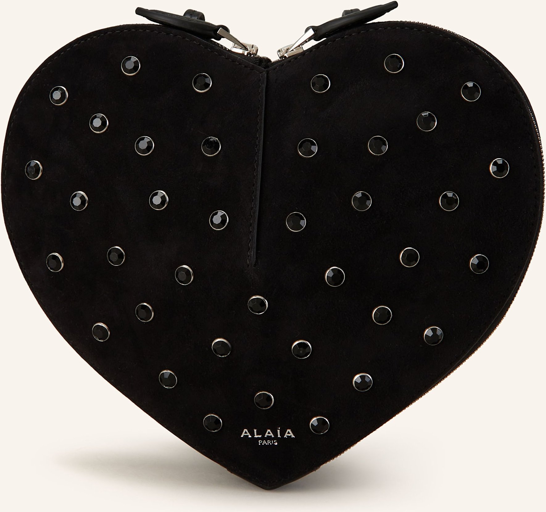 Alaïa Umhängetasche Le Coeur schwarz