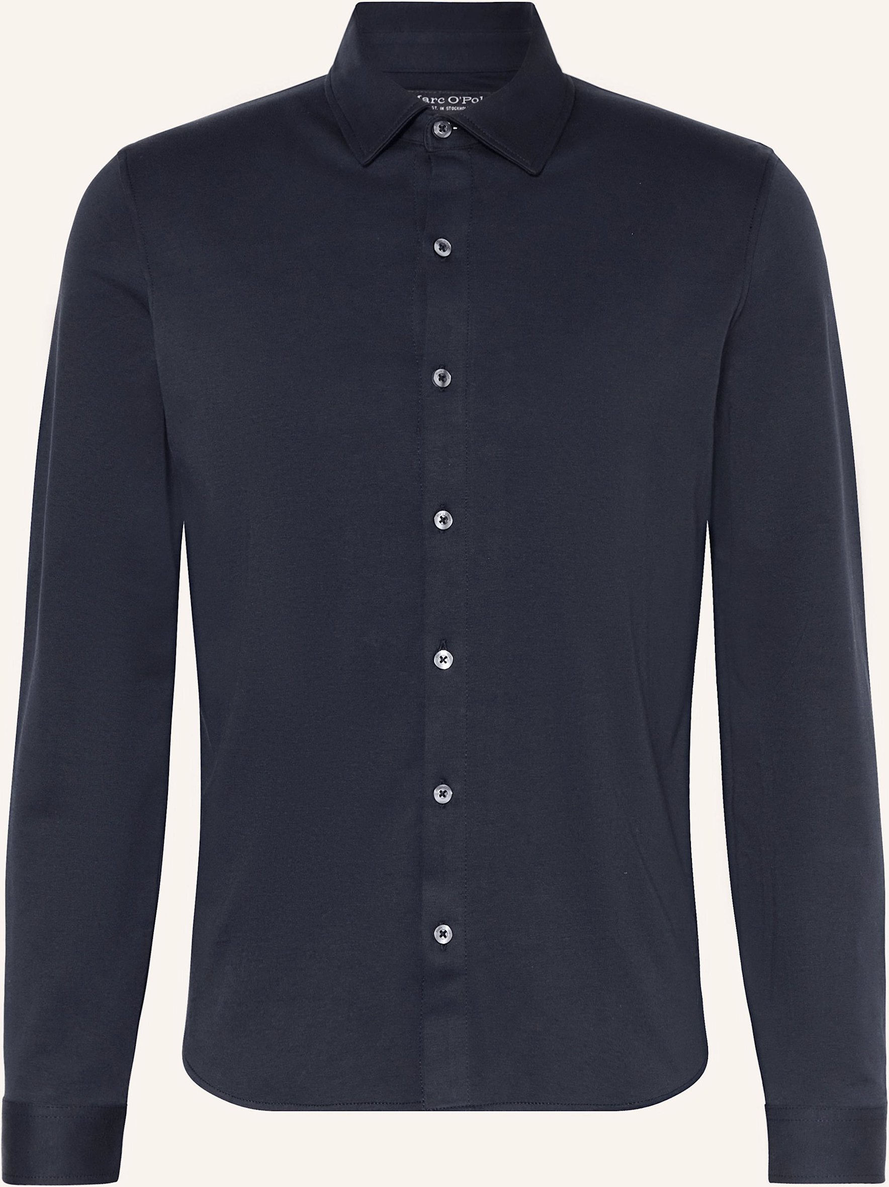 Marc O'polo Jerseyhemd Regular Fit blau