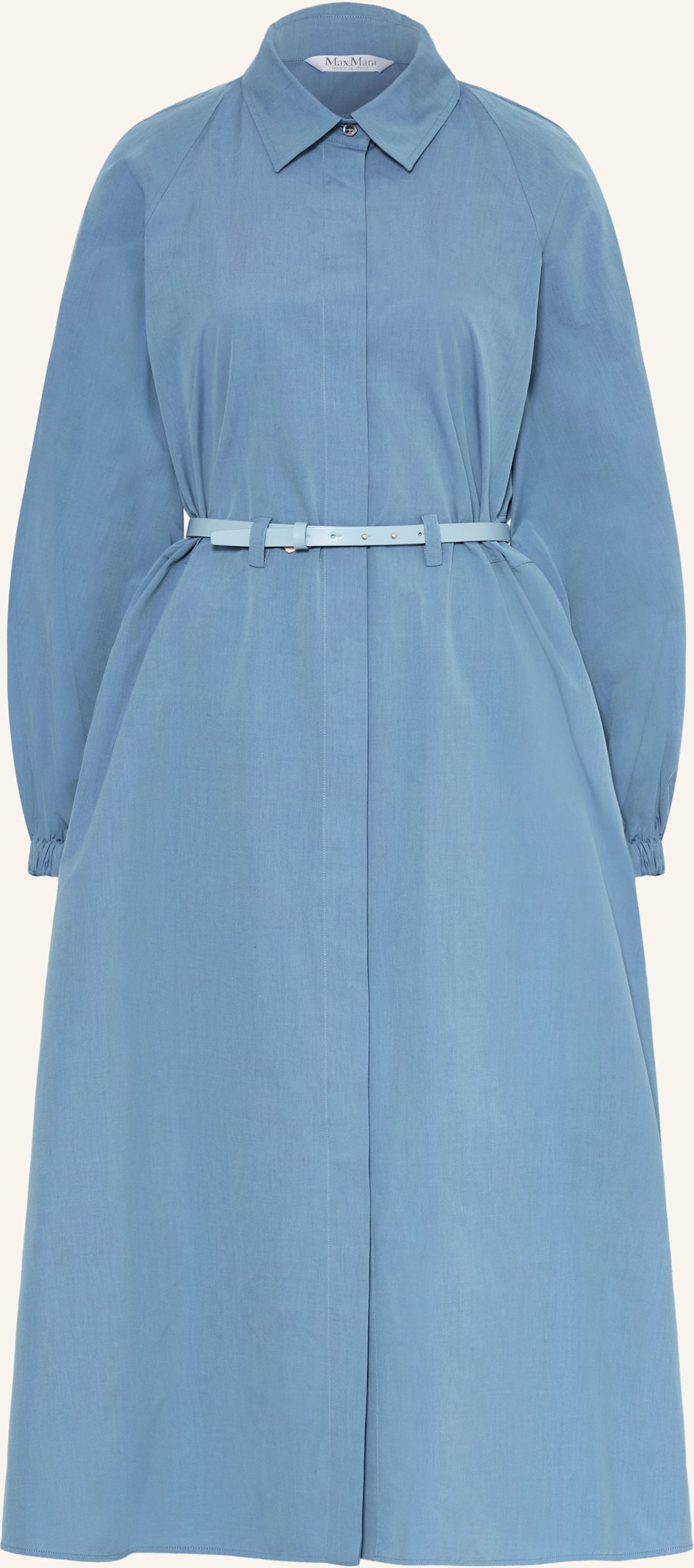 Thumbnail - Max Mara Hemdblusenkleid Viale blau