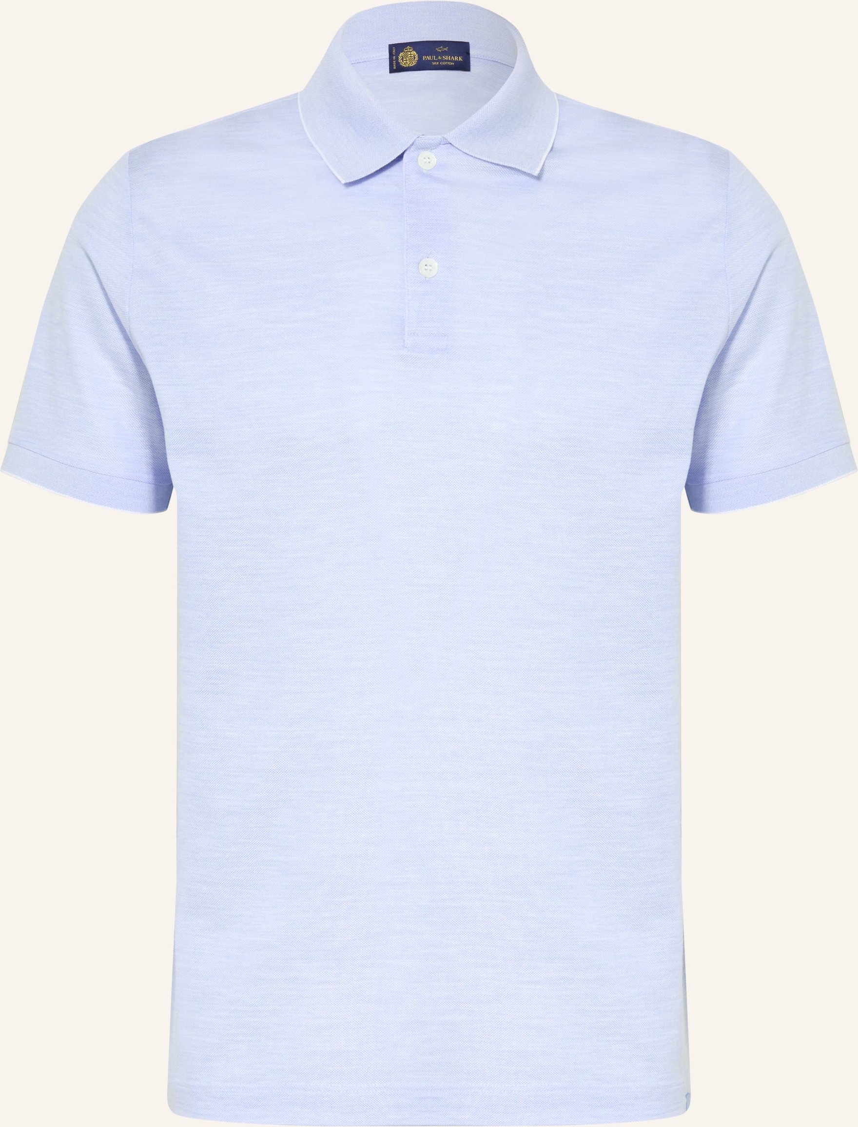 Paul & Shark Piqué-Poloshirt Mit Seide blau