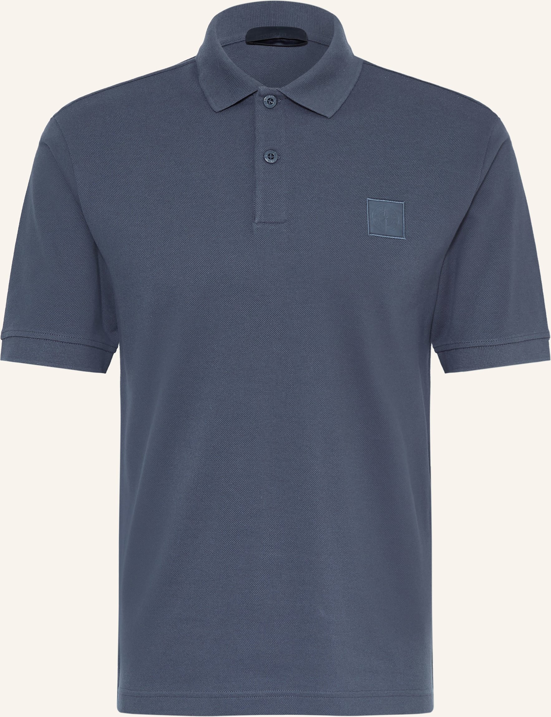 Stone Island Piqué-Poloshirt Ghost blau