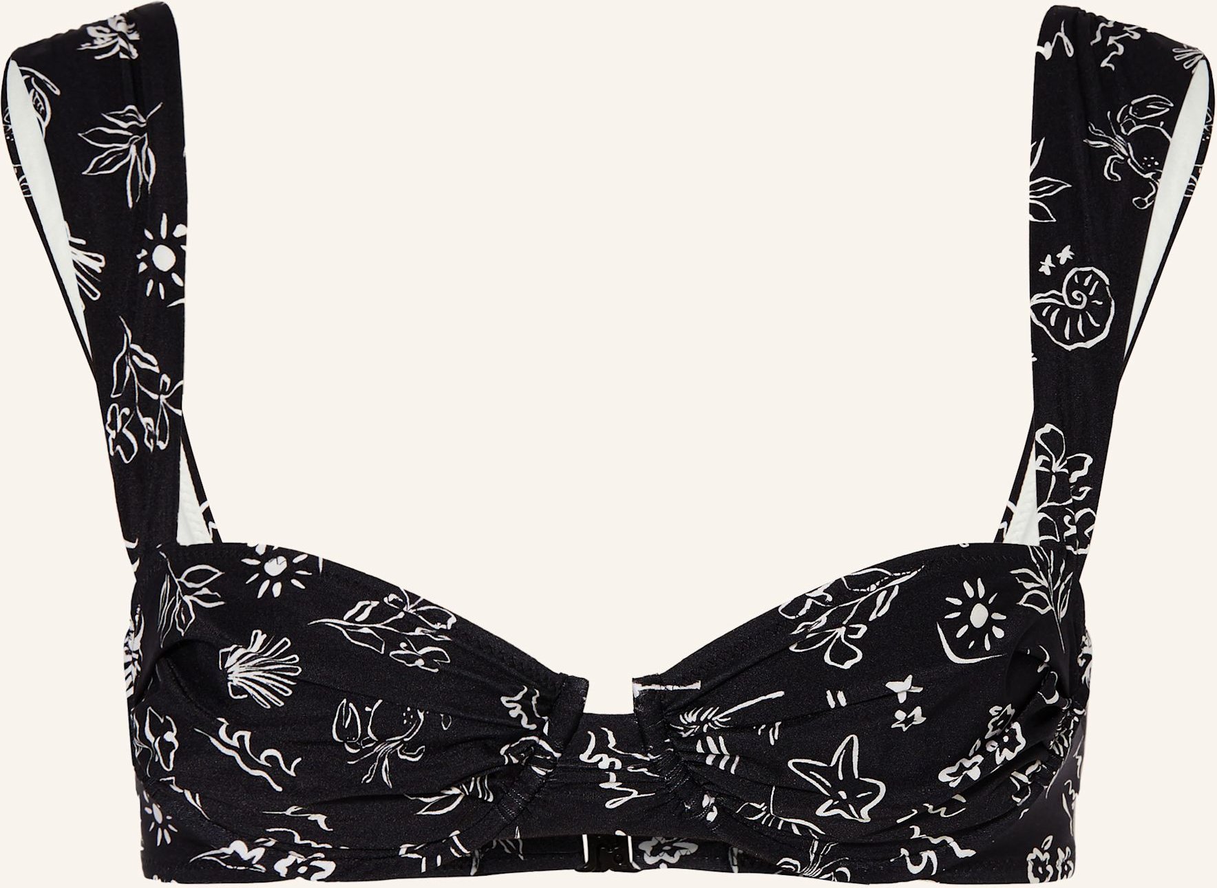 Watercult Bügel-Bikini-Top Café La Mer schwarz