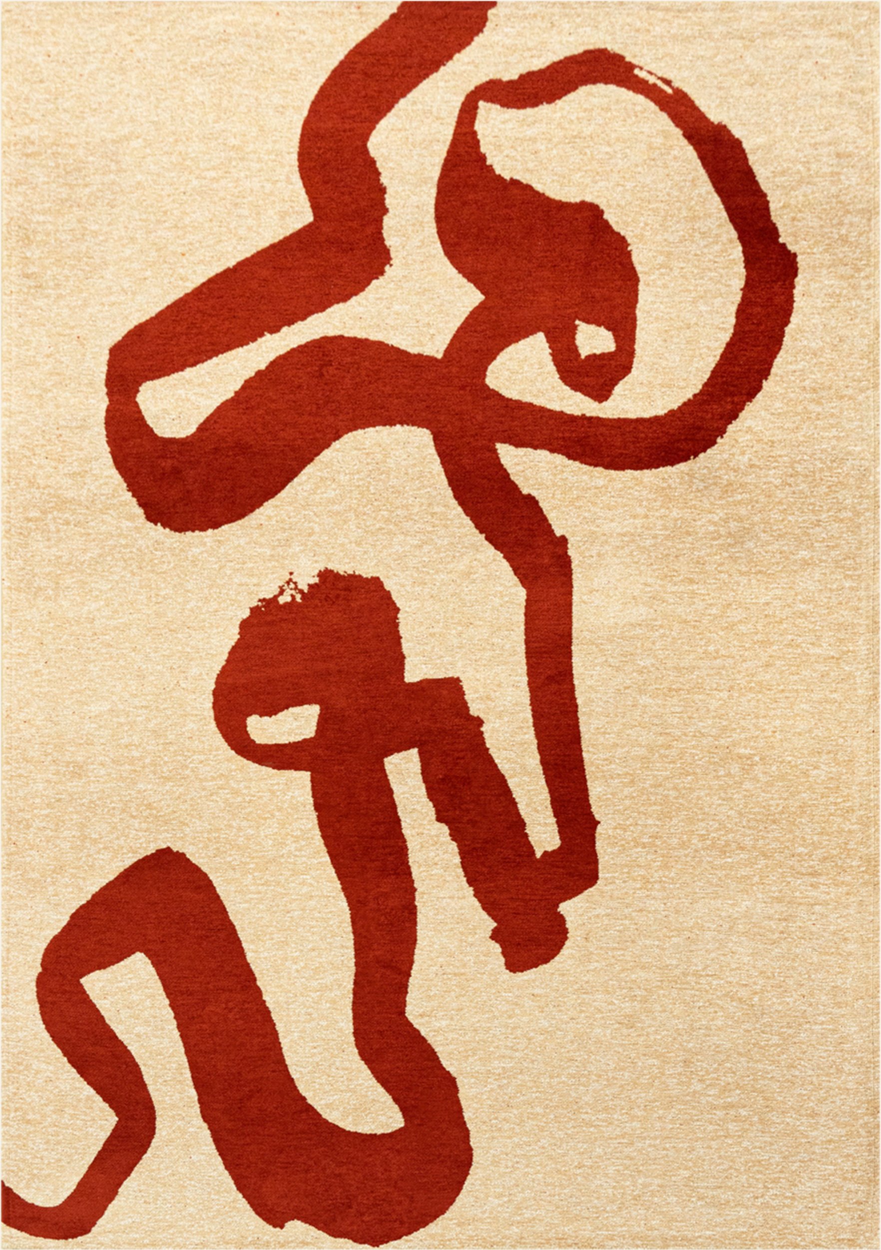 Louis De Poortere Teppich Craft Ribbon rot