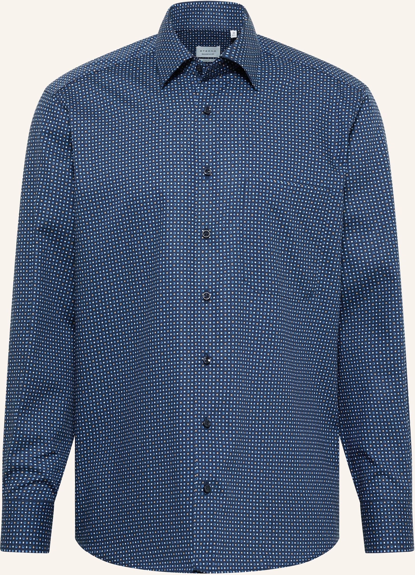 Eterna Hemd Comfort Fit blau