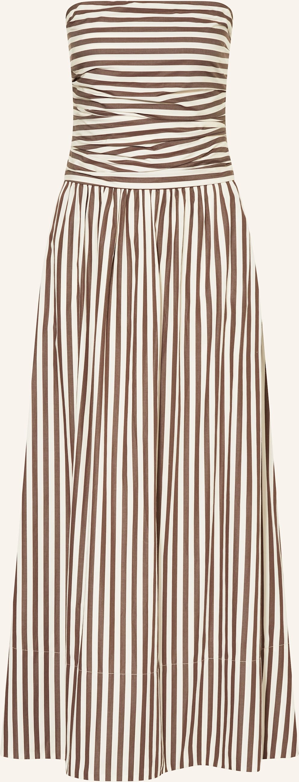 Faithfull The Brand Off-Shoulder-Kleid Vera braun