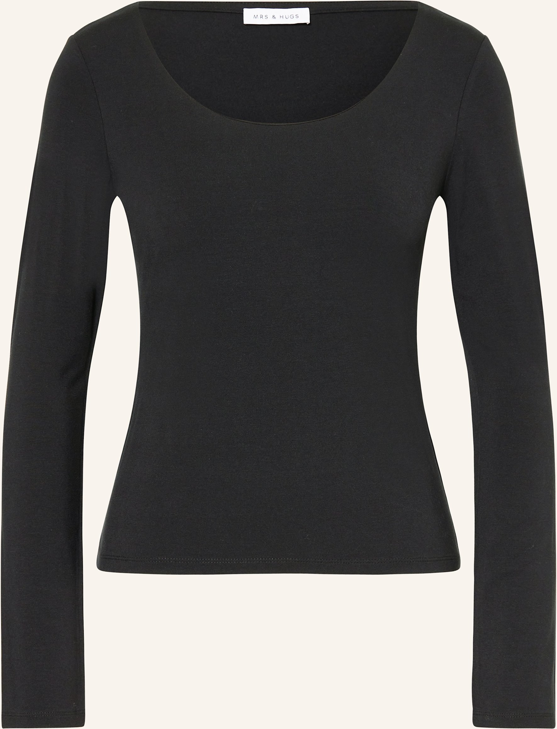 Mrs & Hugs Longsleeve schwarz