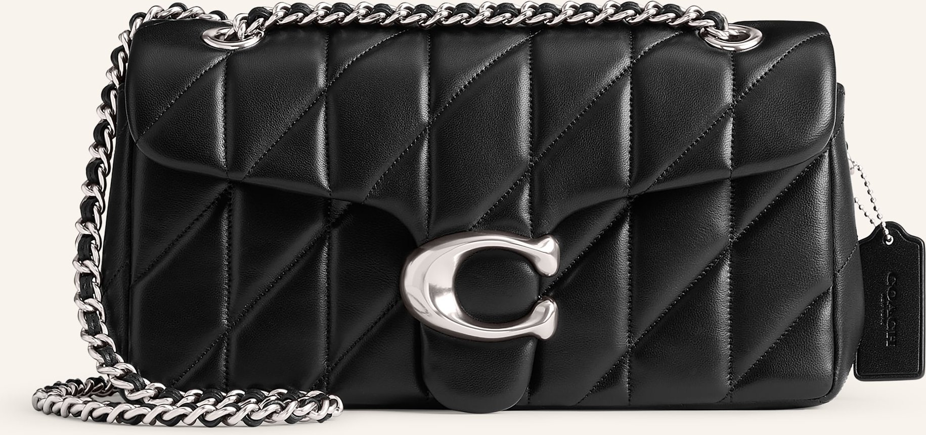 Coach Schultertasche Tabby 26 schwarz