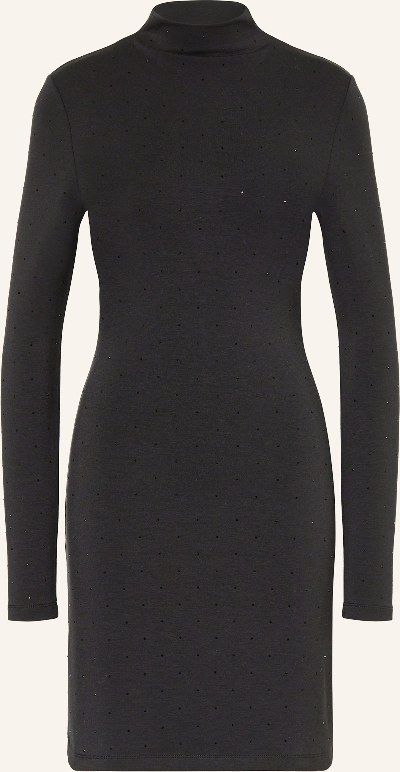 Mrs & Hugs Jerseykleid Mit Schmucksteinen schwarz