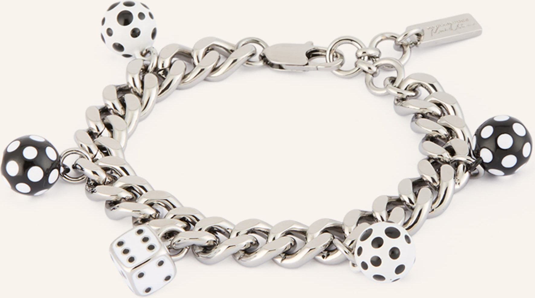 Marc Jacobs Armband Dice Charm silber