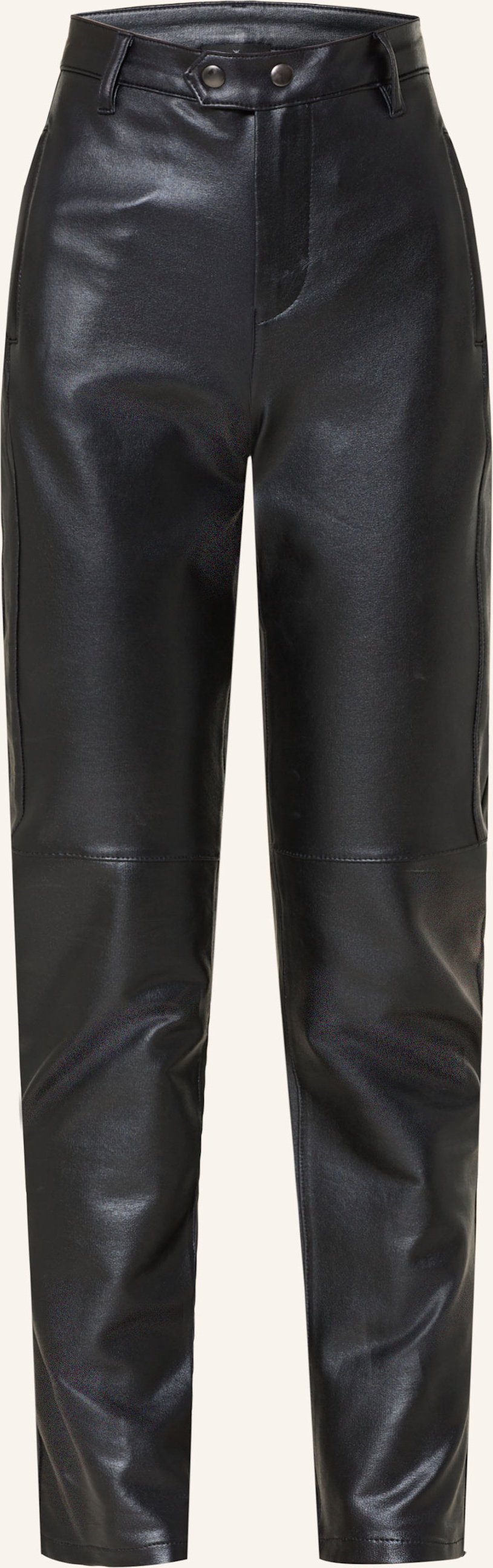 Monari Hose In Lederoptik blau