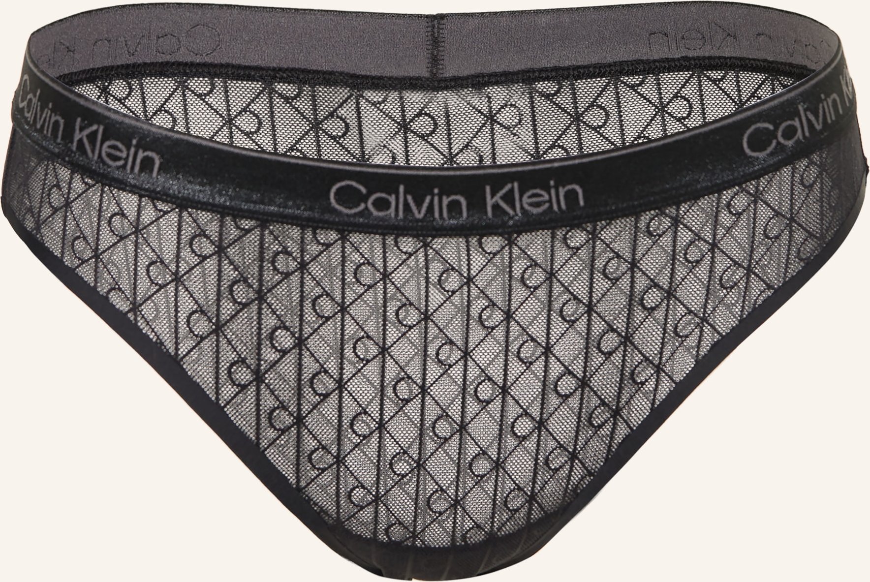 Calvin Klein Slip Icon Lace Metallic schwarz