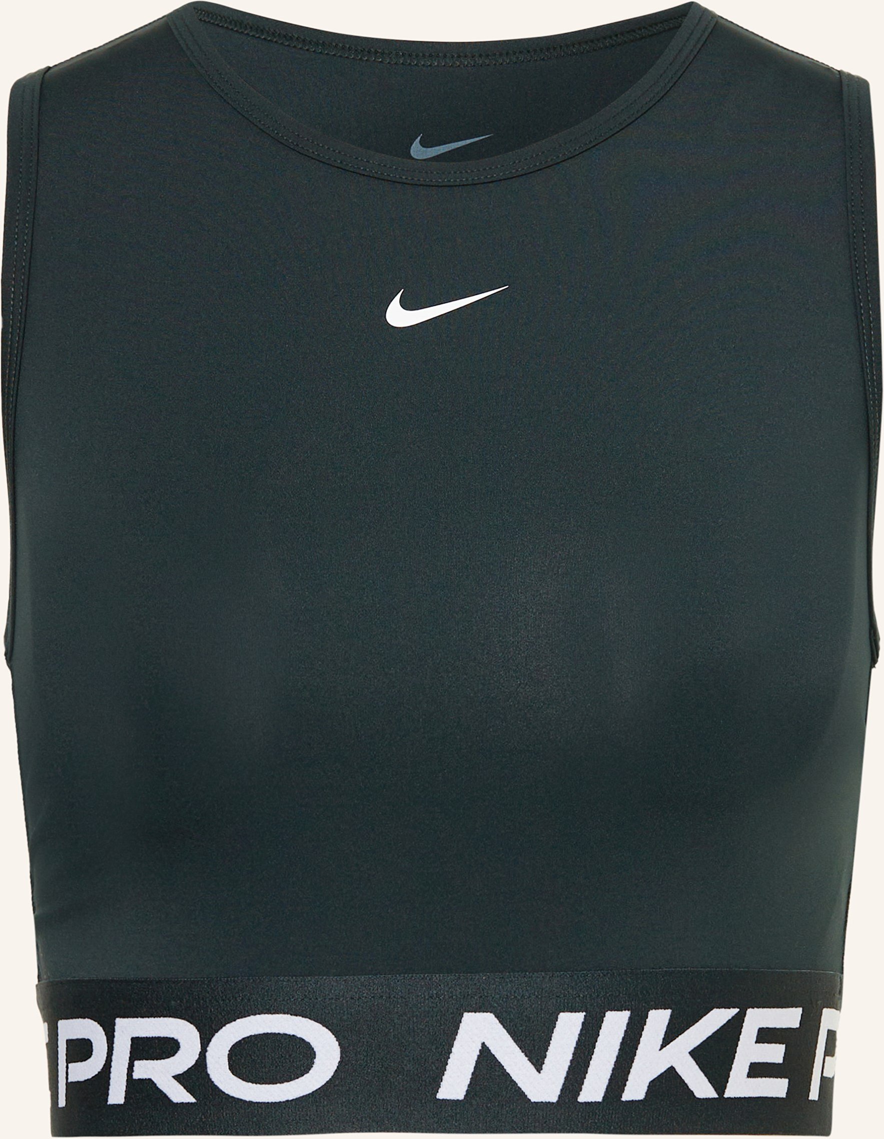 Nike Cropped-Top Pro 365 Dri-Fit grau