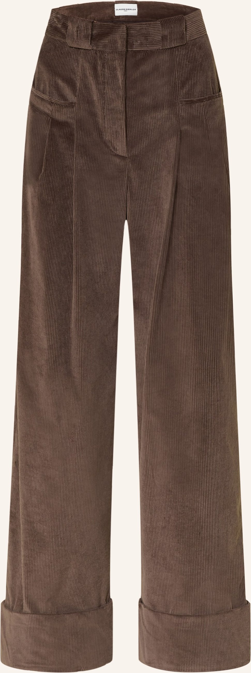 Claudie Pierlot Marlenehose Aus Cord beige