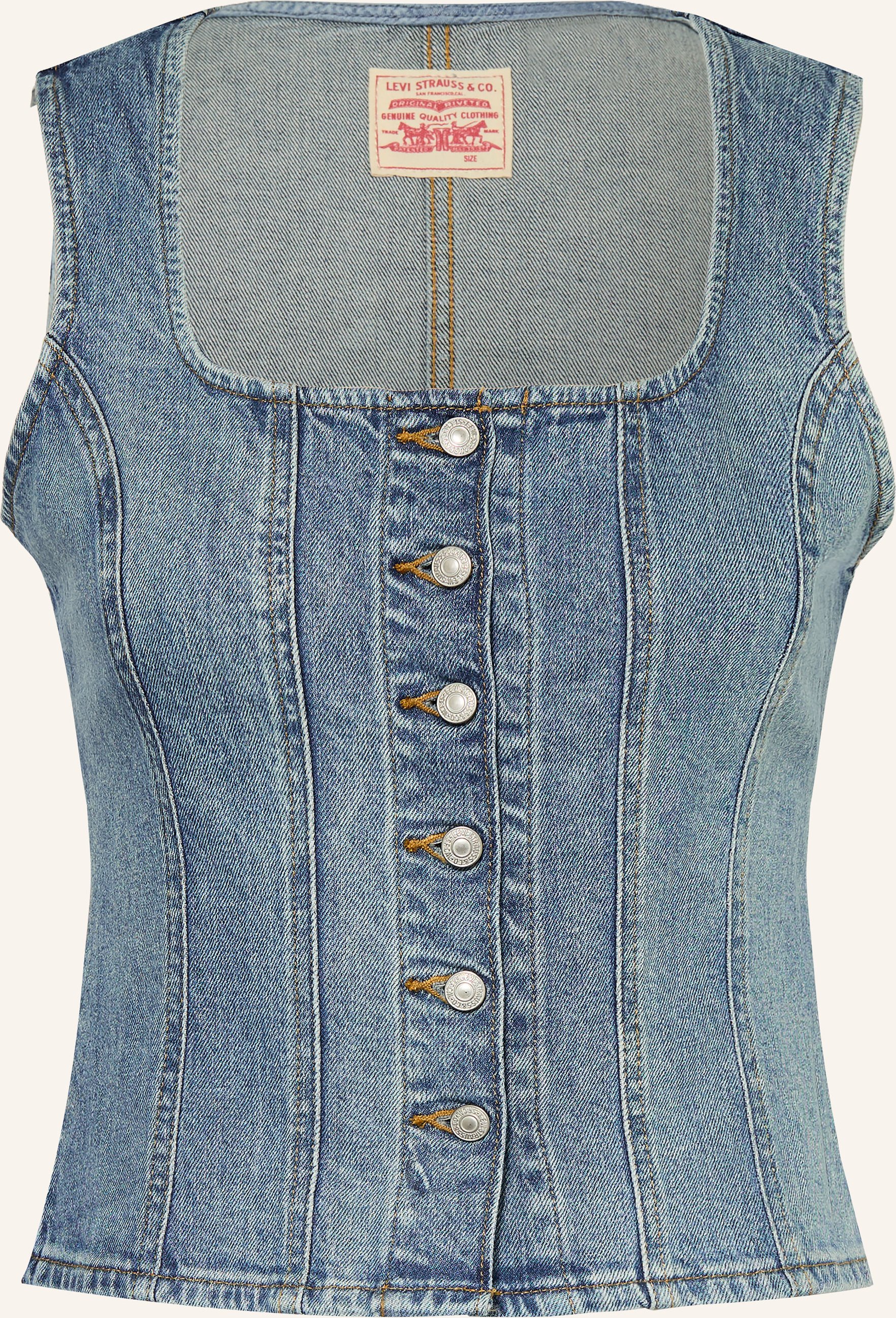 Levi's® Jeansweste What Now blau