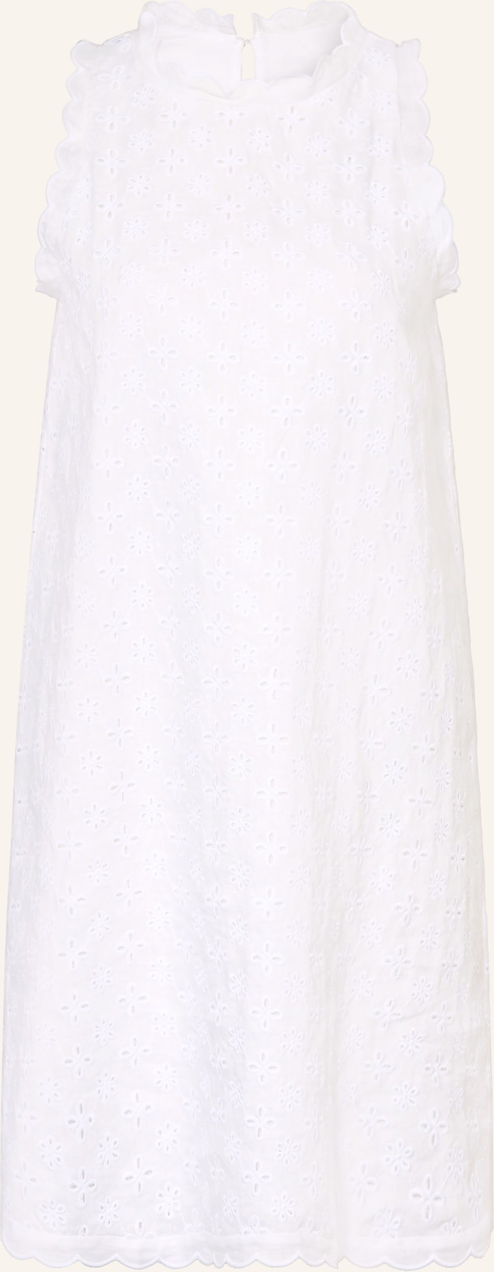 0039 Italy Leinenkleid Barby Aus Lochspitze weiss