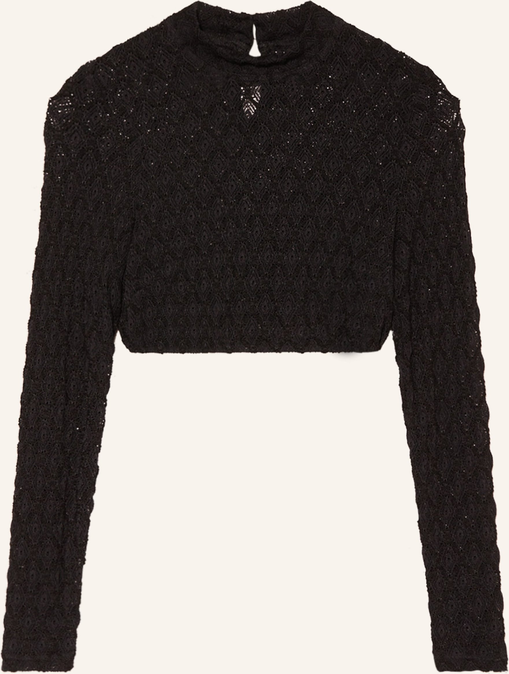 Waldorff Dirndlbluse Aus Spitze schwarz