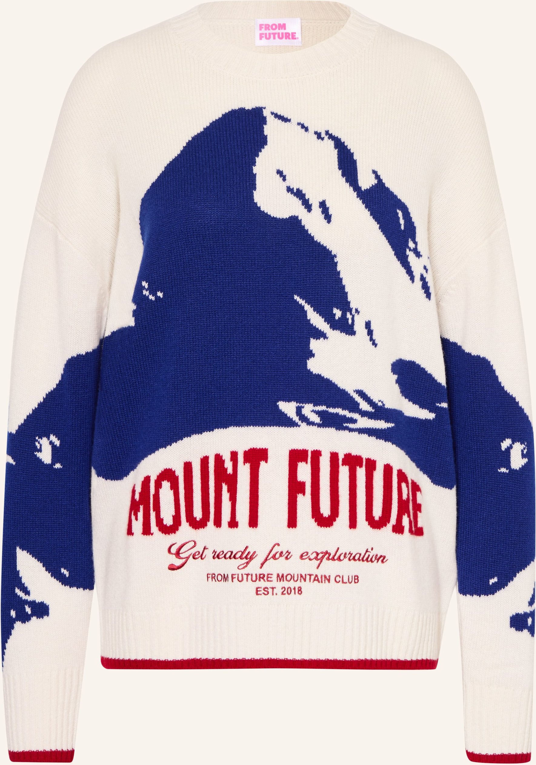 From Future Cashmere-Pullover Mount Future weiss
