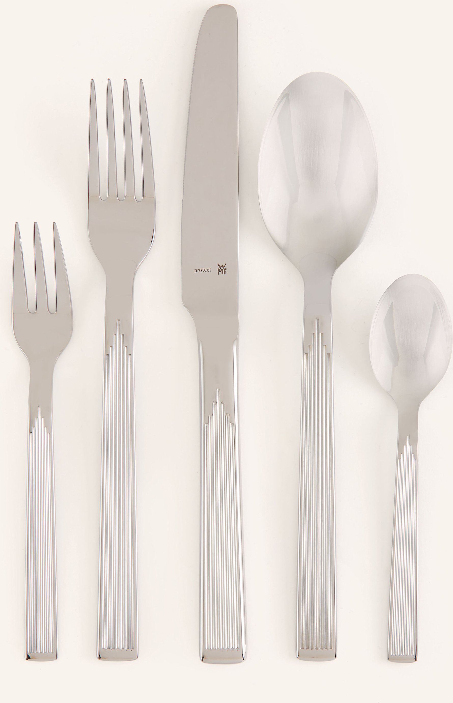 Thumbnail - Wmf 66-Tlg. Besteck-Set Art Deco silber