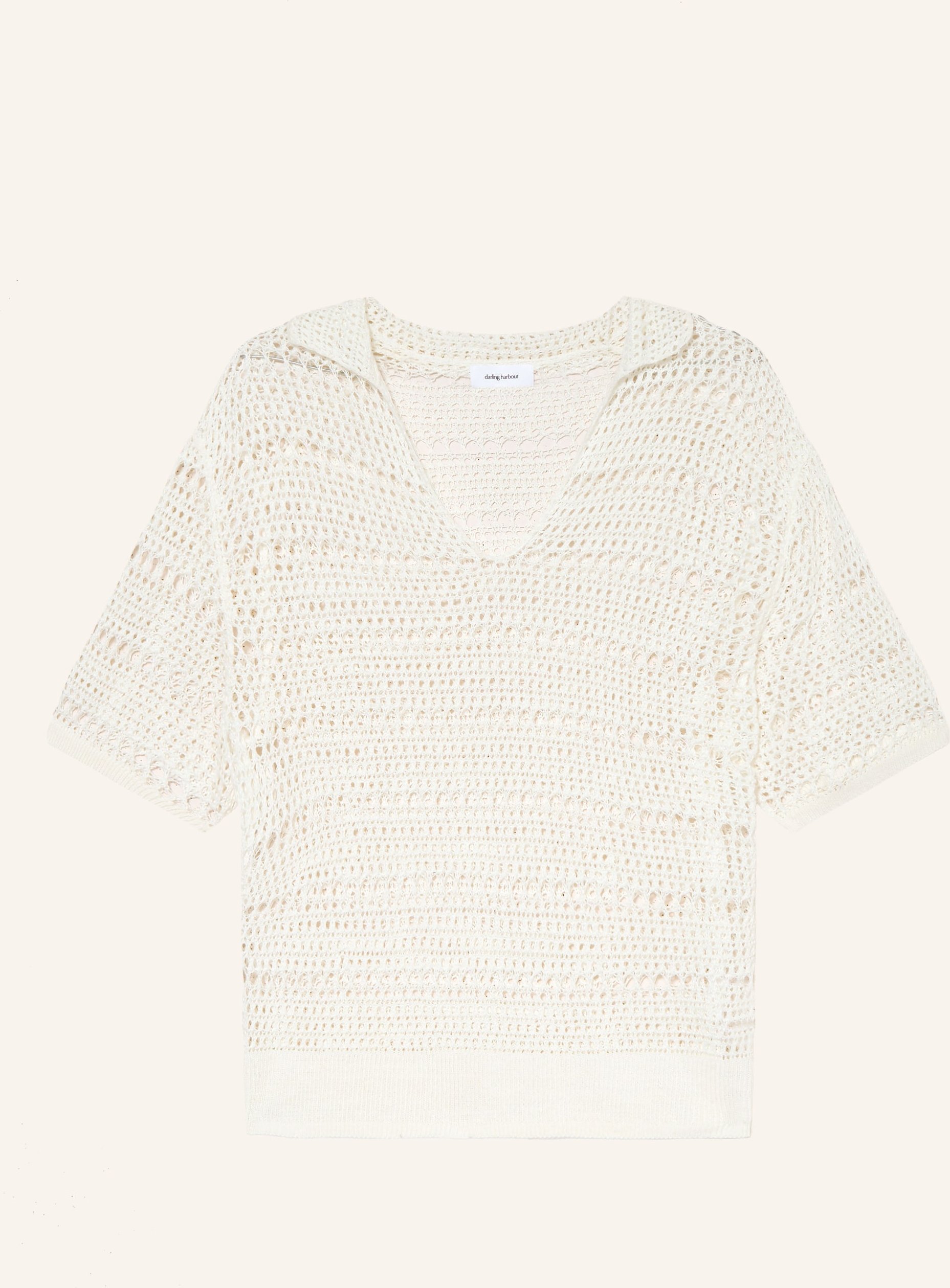 Darling Harbour Häkelshirt weiss
