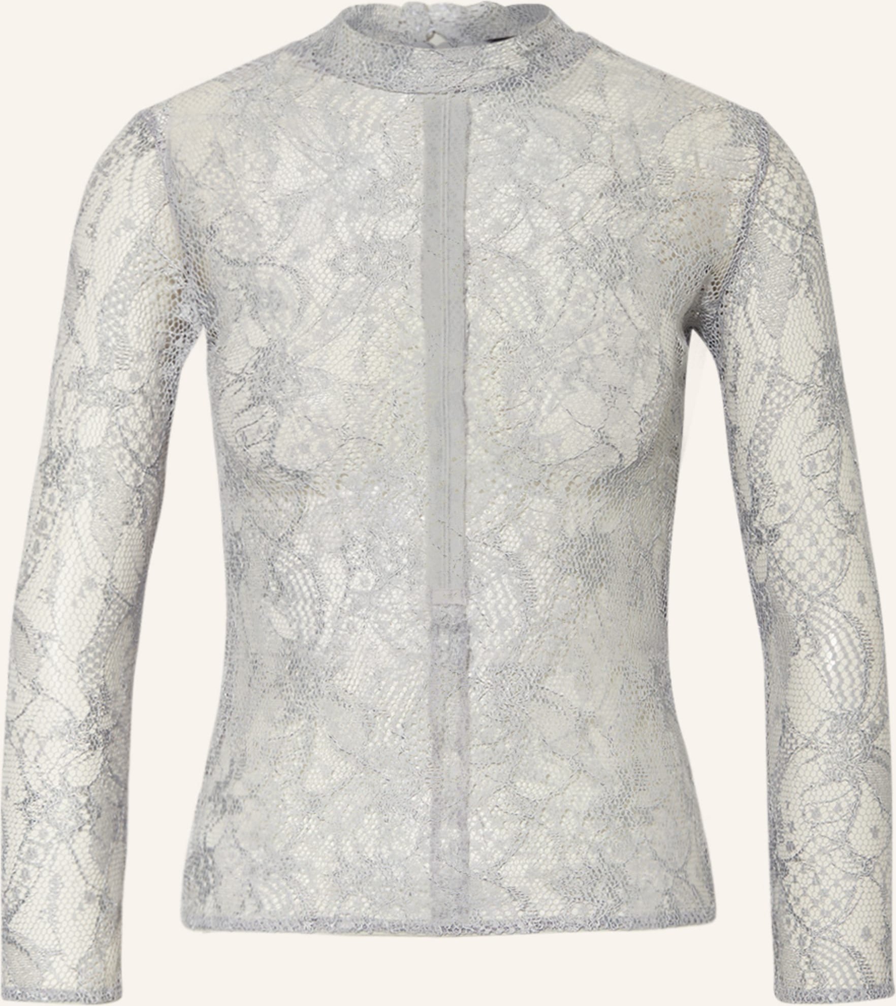 Kinga Mathe Trachtenbluse Lina Aus Spitze Mit 3/4-Arm grau