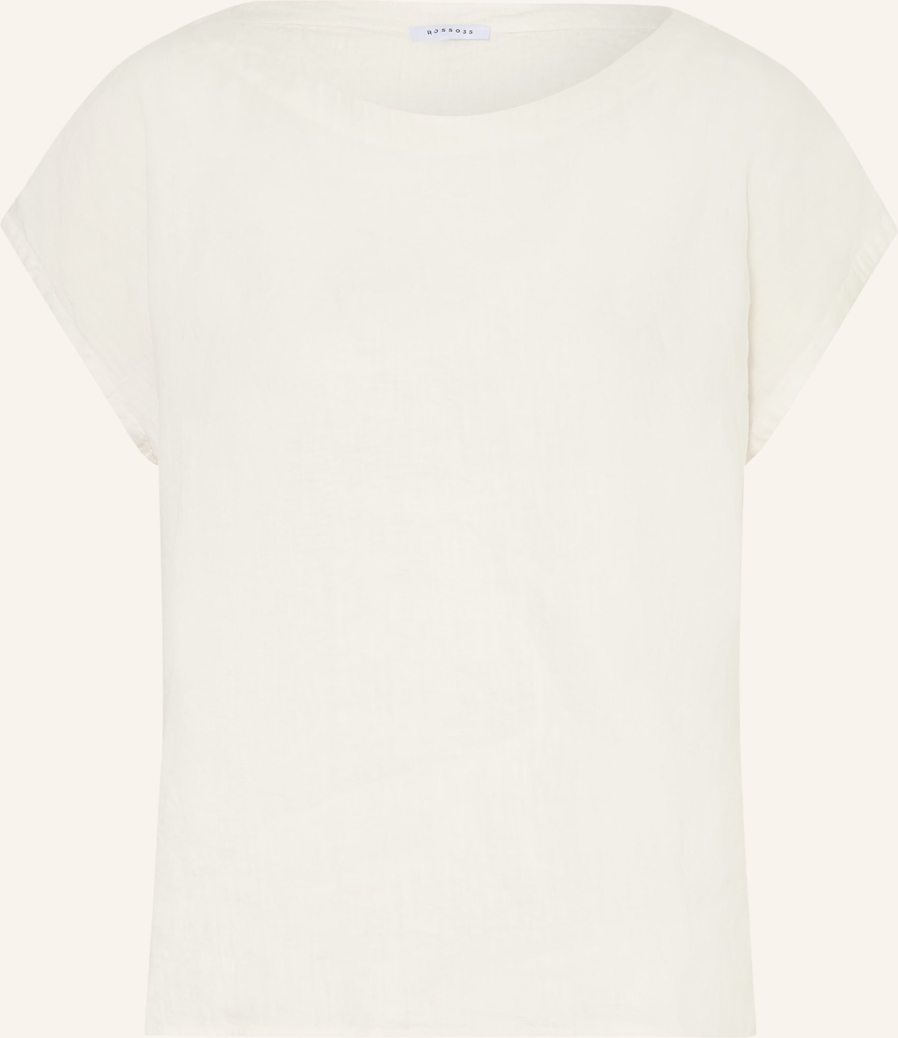 rosso35 Blusenshirt Aus Leinen weiss