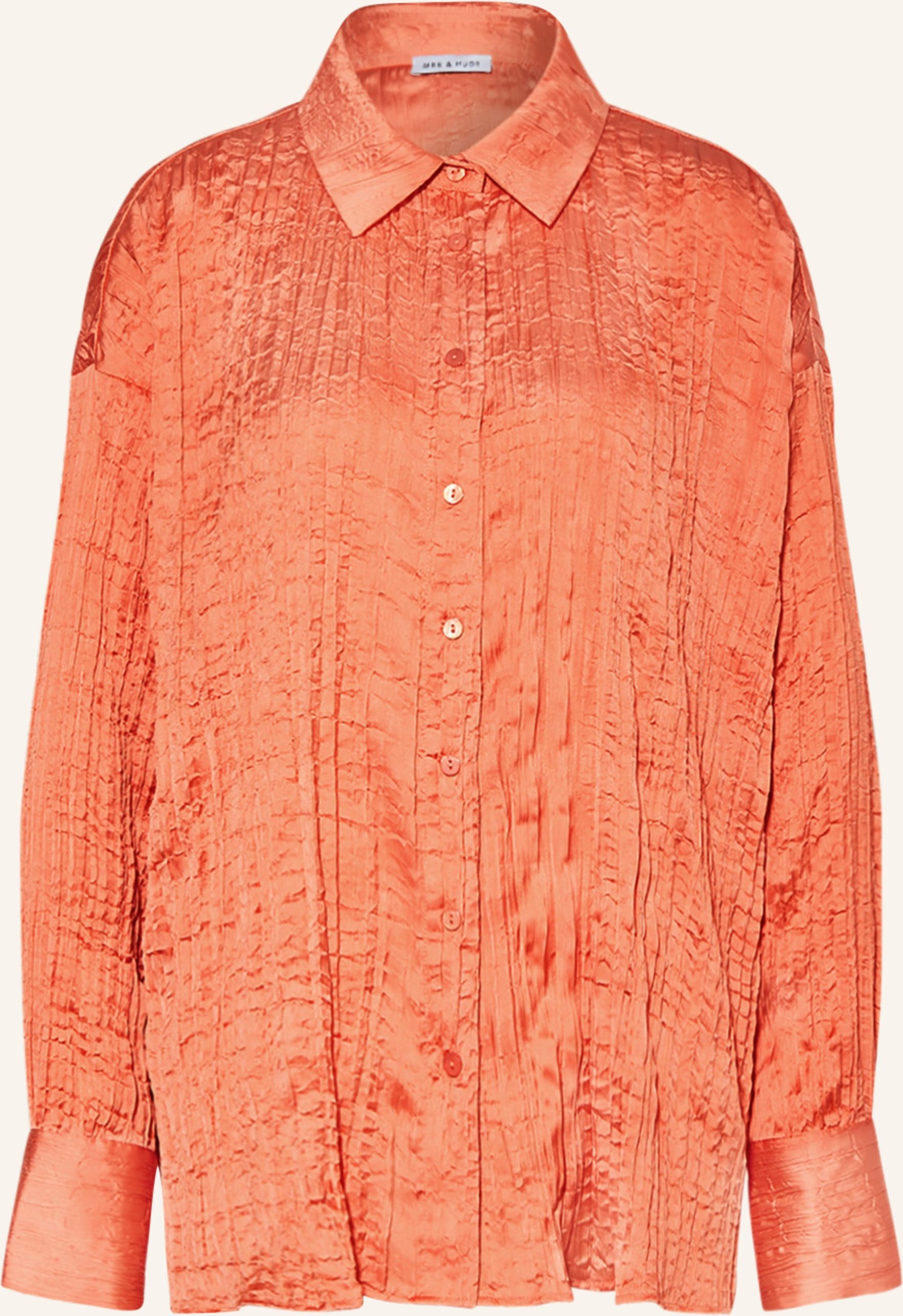 Mrs & Hugs Hemdbluse orange