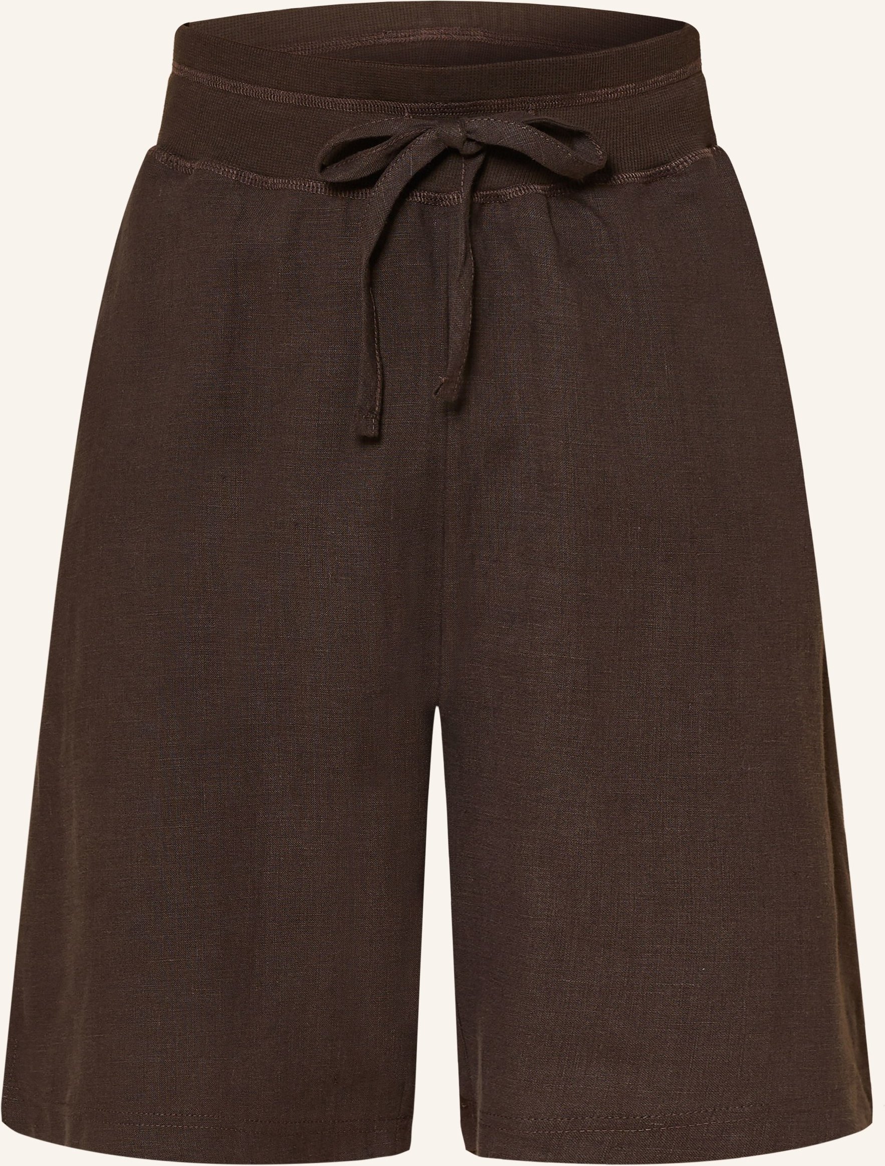 Darling Harbour Leinen-Bermudas braun