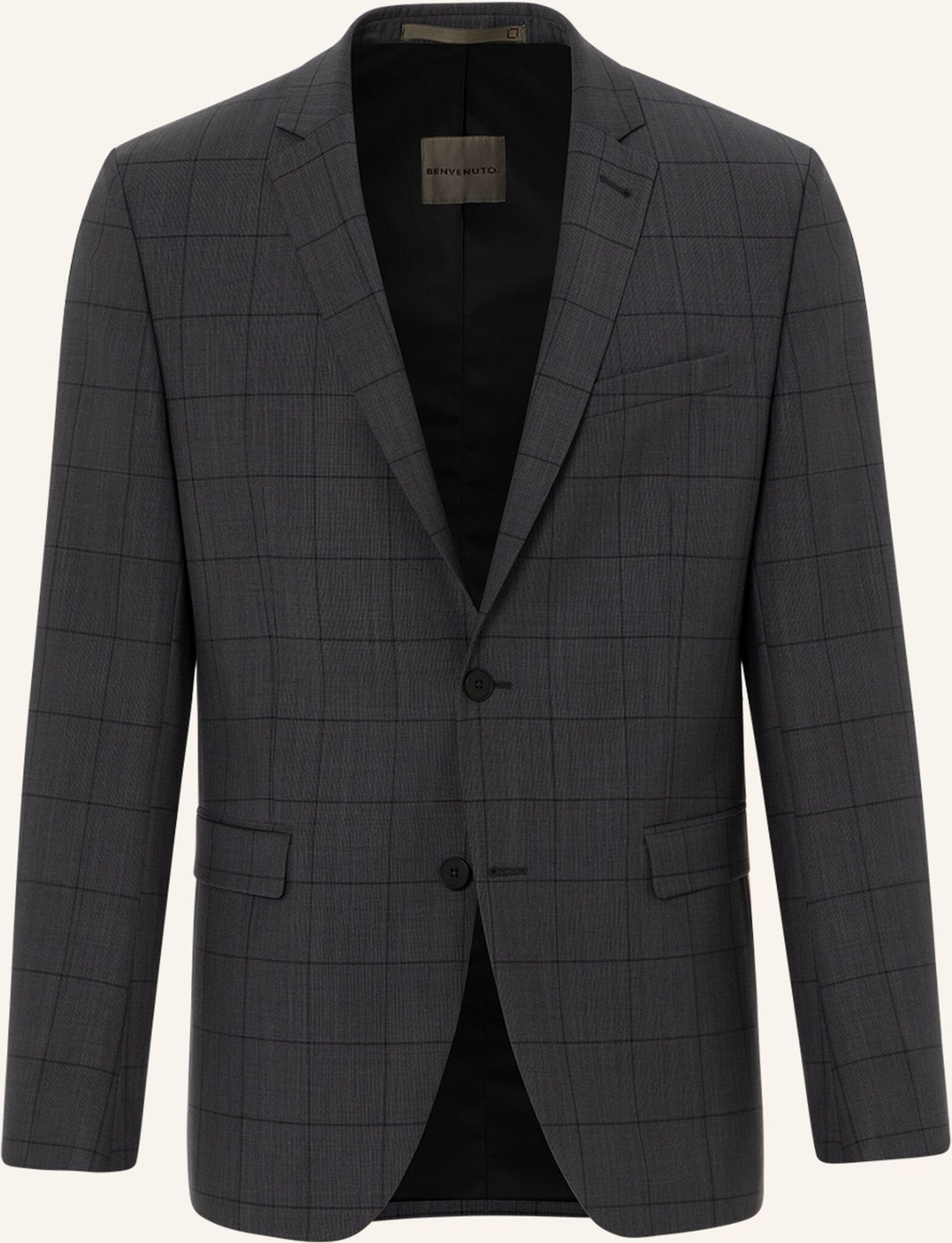 Benvenuto Anzugsakko Othello Slim Fit grau