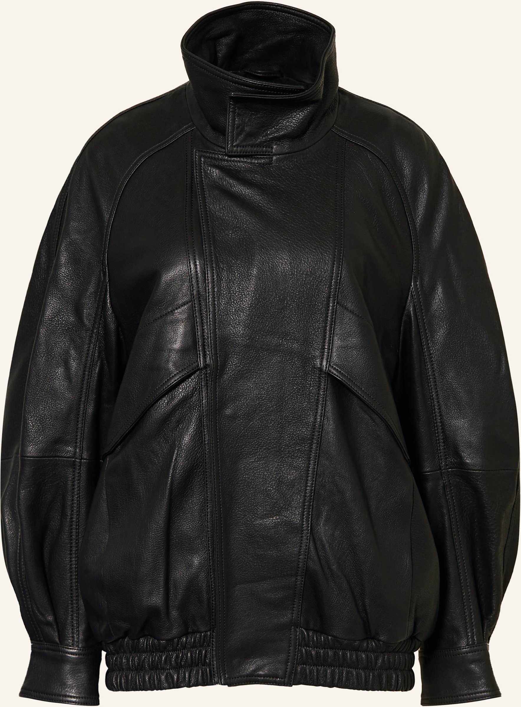 Nour Hammour Lederblouson Ariste schwarz