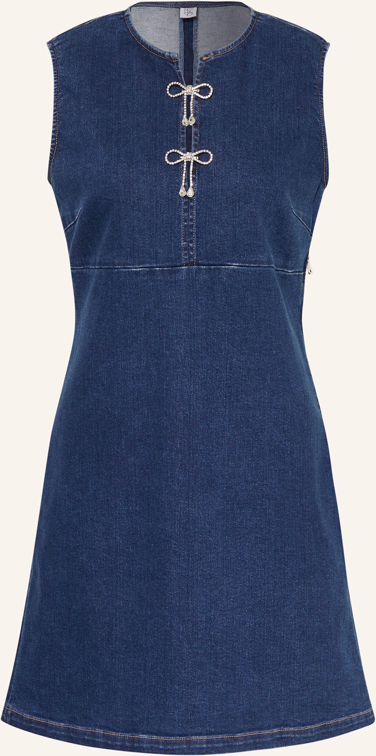 Thumbnail - Liu Jo Jeanskleid Mit Schmucksteinen blau