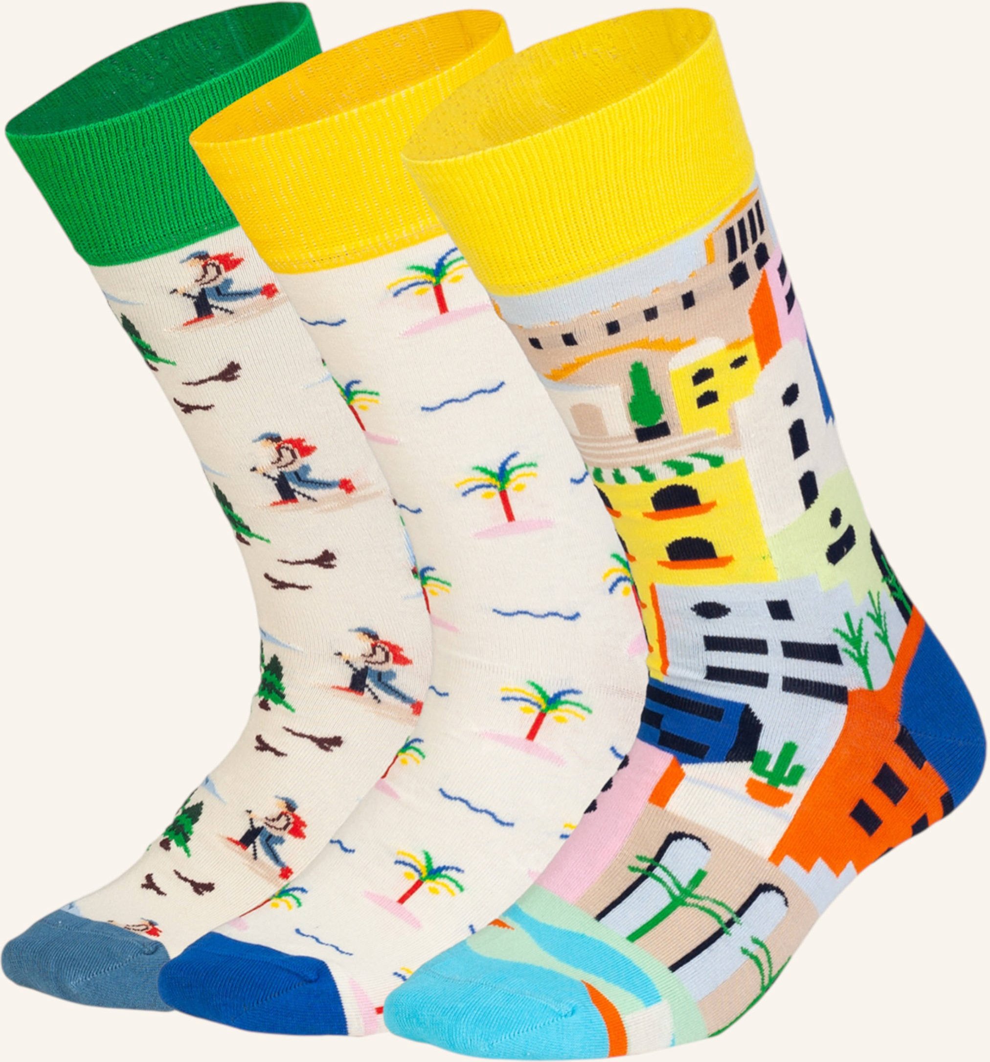 Dillysocks Socken Vacation Mode On beige