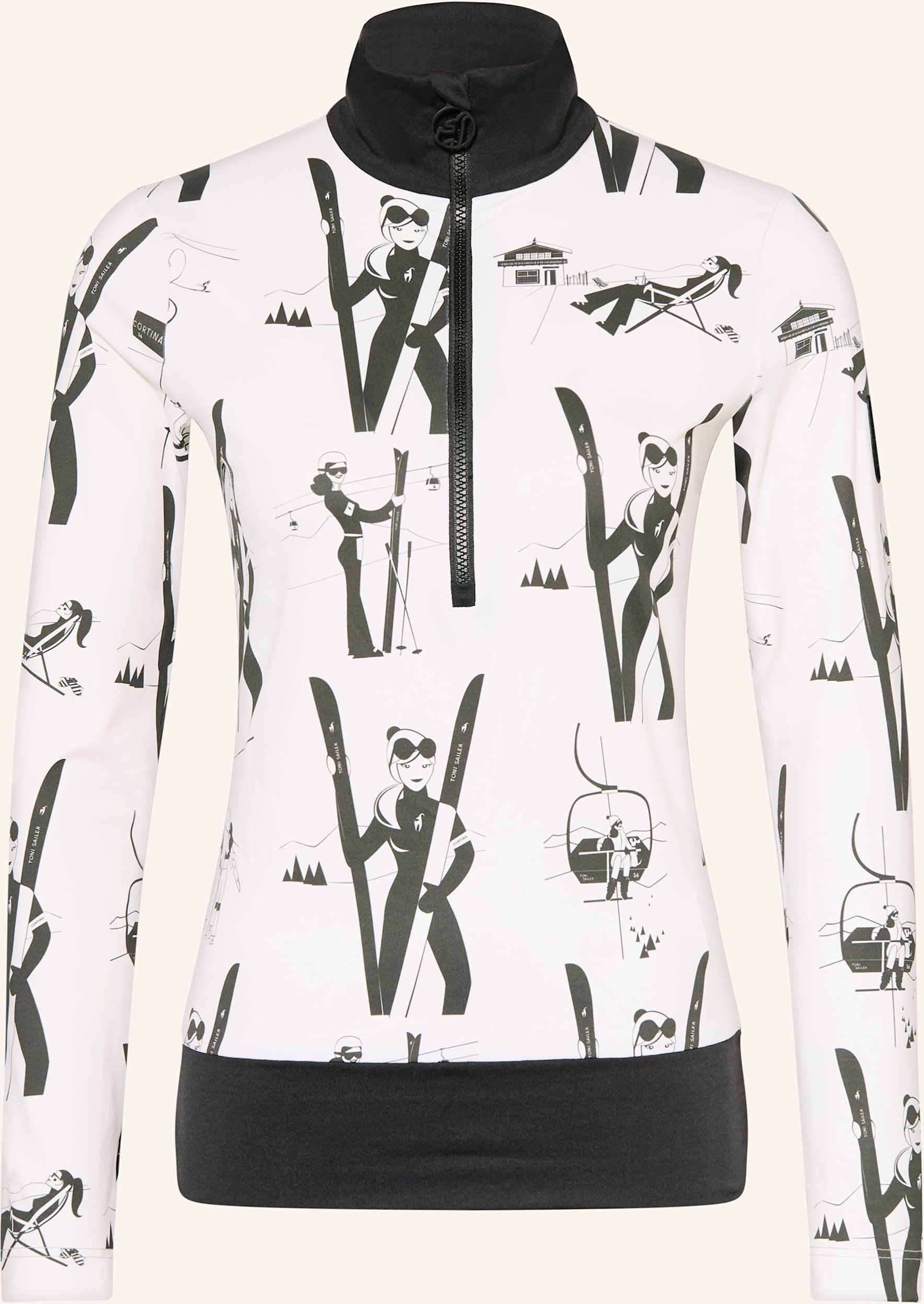 Toni Sailer Midlayer Wieka weiss