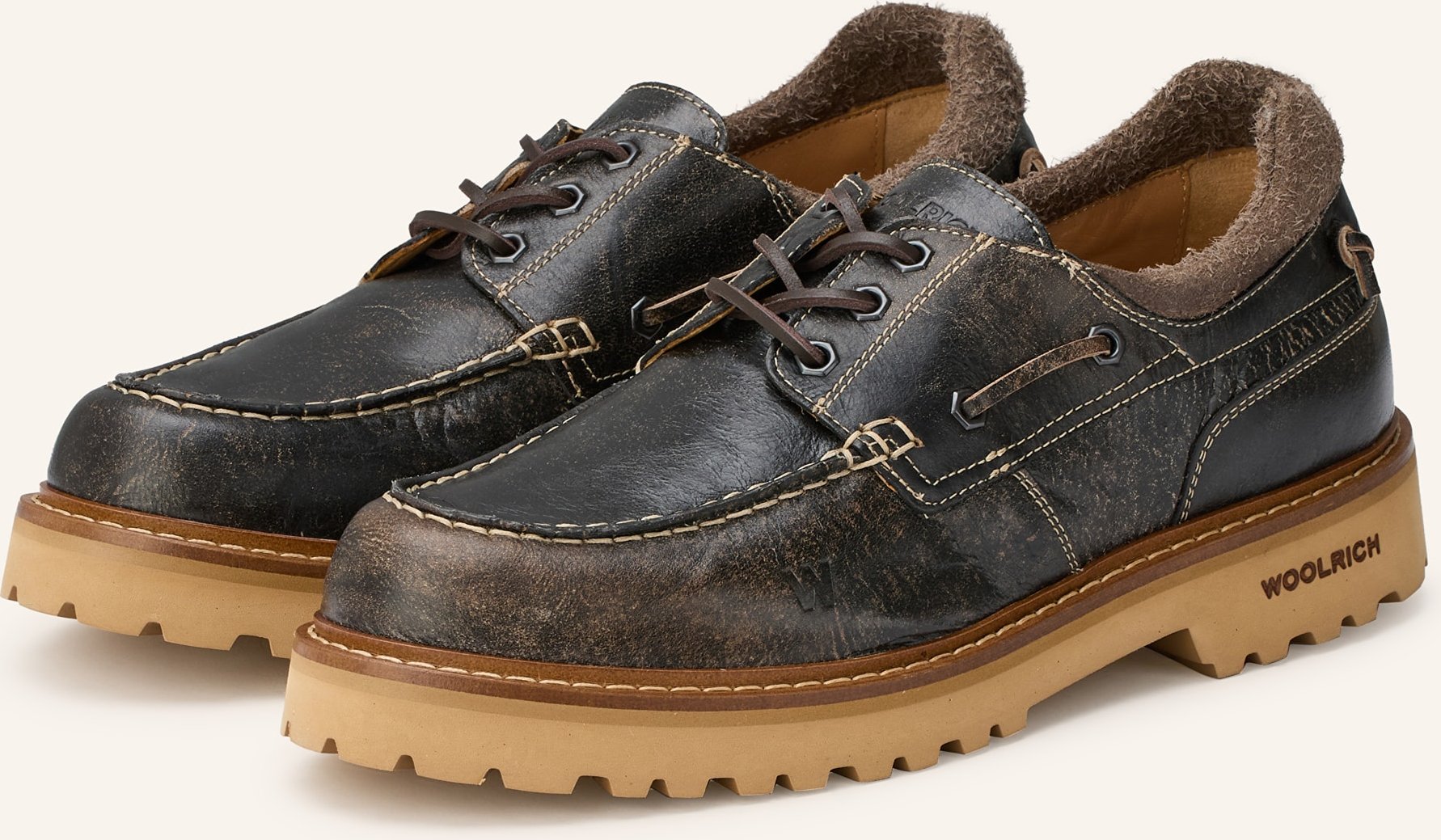 Thumbnail - Woolrich Bootsschuhe Rock schwarz