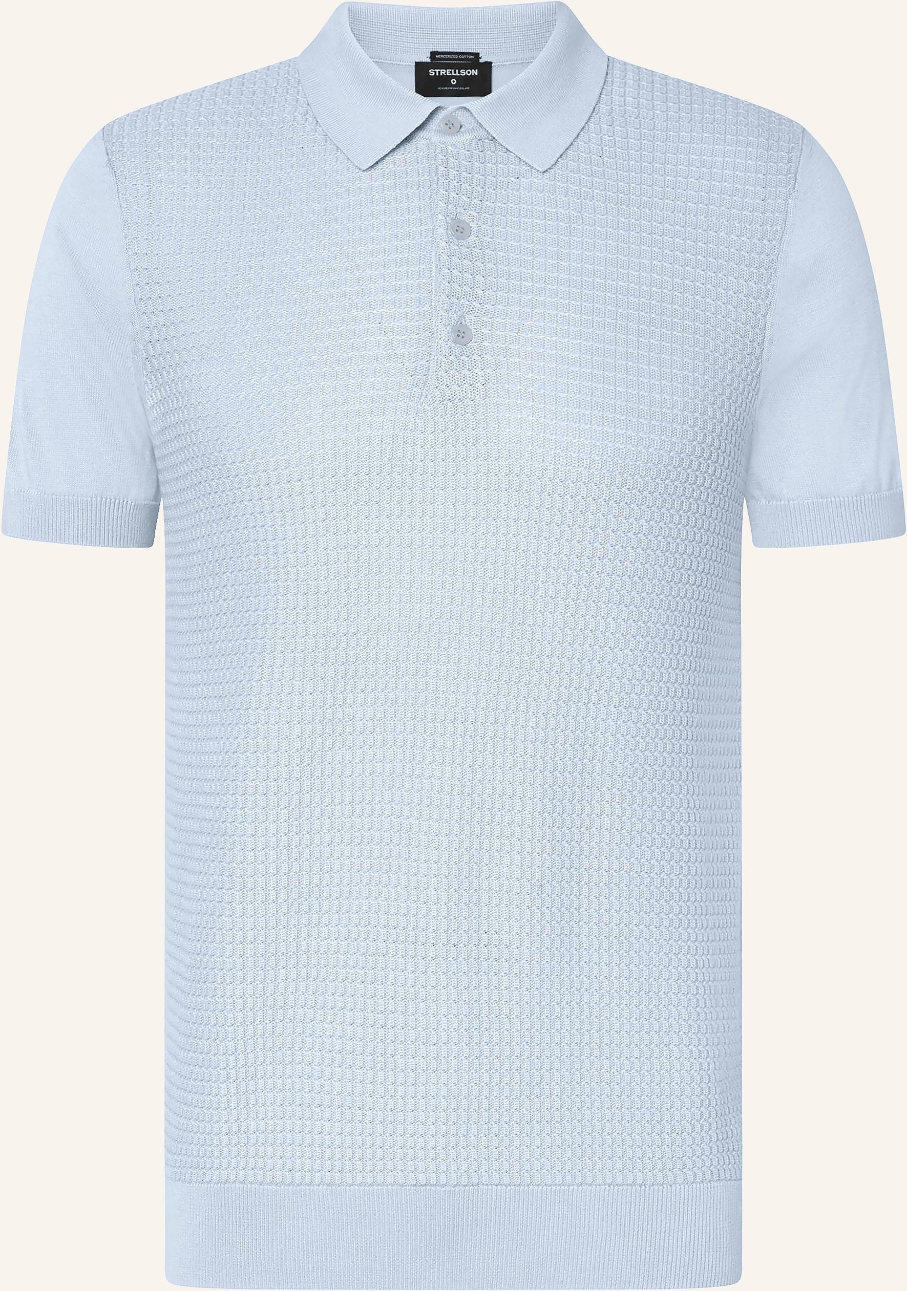 Strellson Strick-Poloshirt Adrian blau