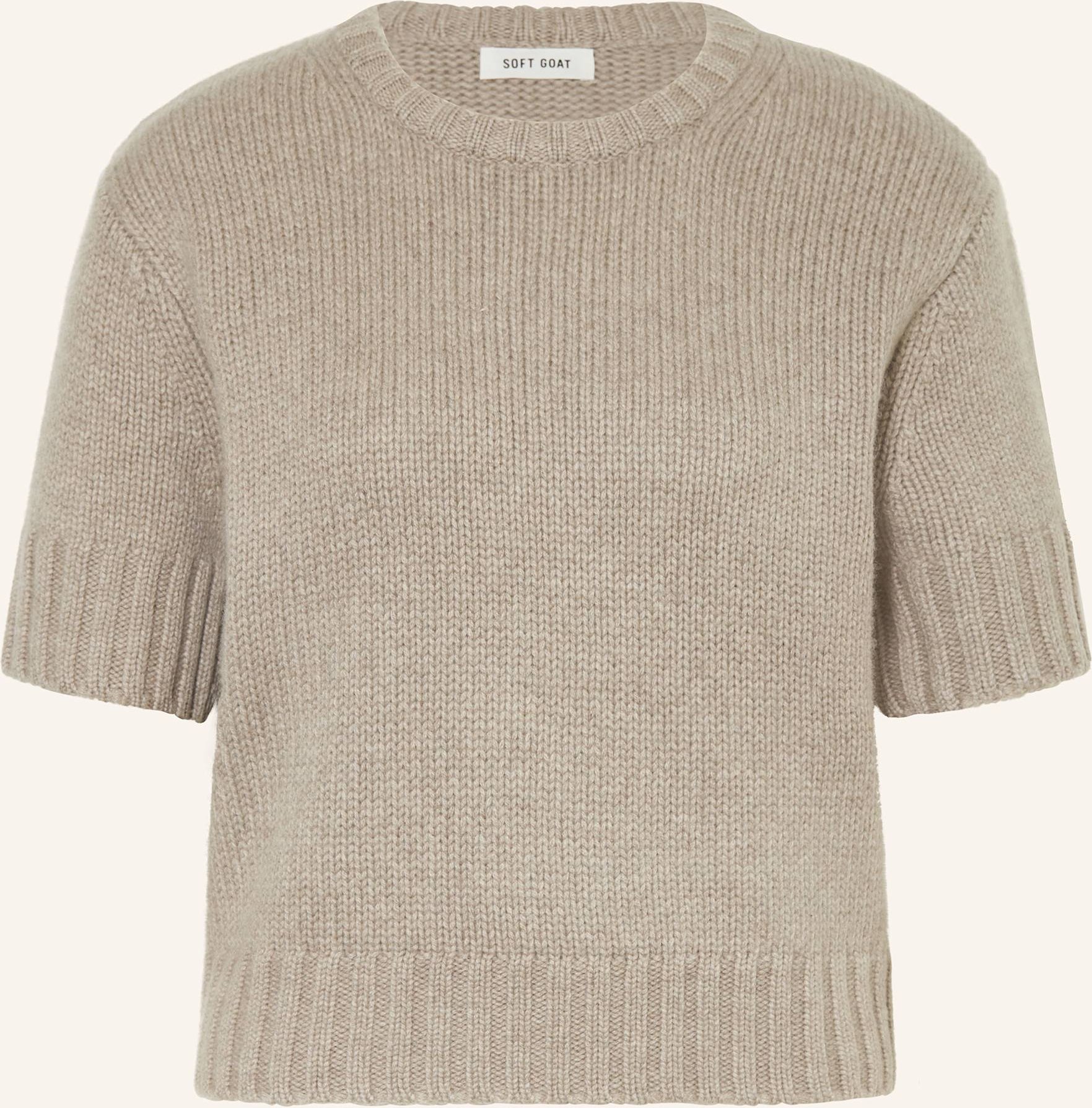 Soft Goat Strickshirt Aus Cashmere grau