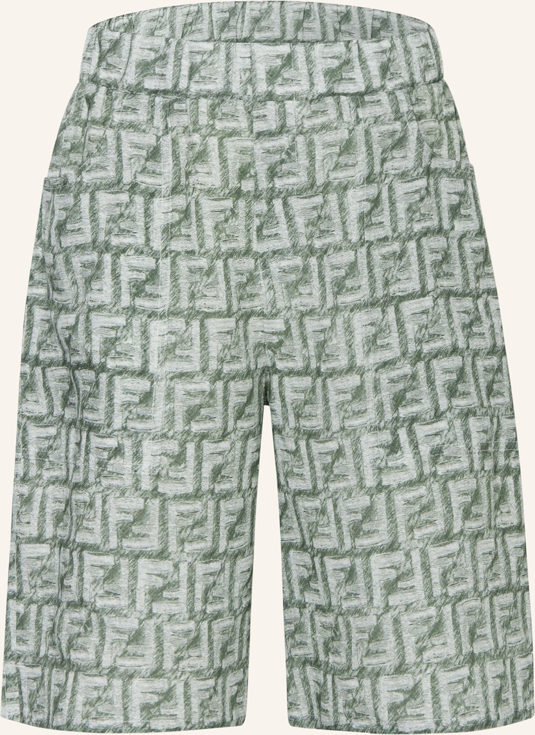 Fendi Leinenshorts gruen