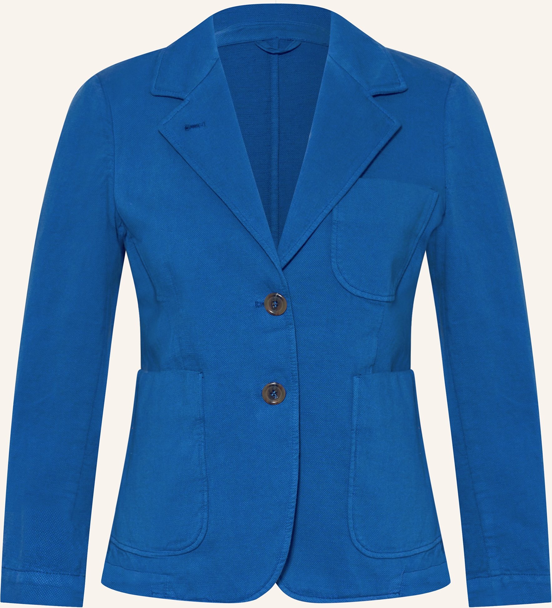 Kiltie Blazer Lin Mit Leinen blau