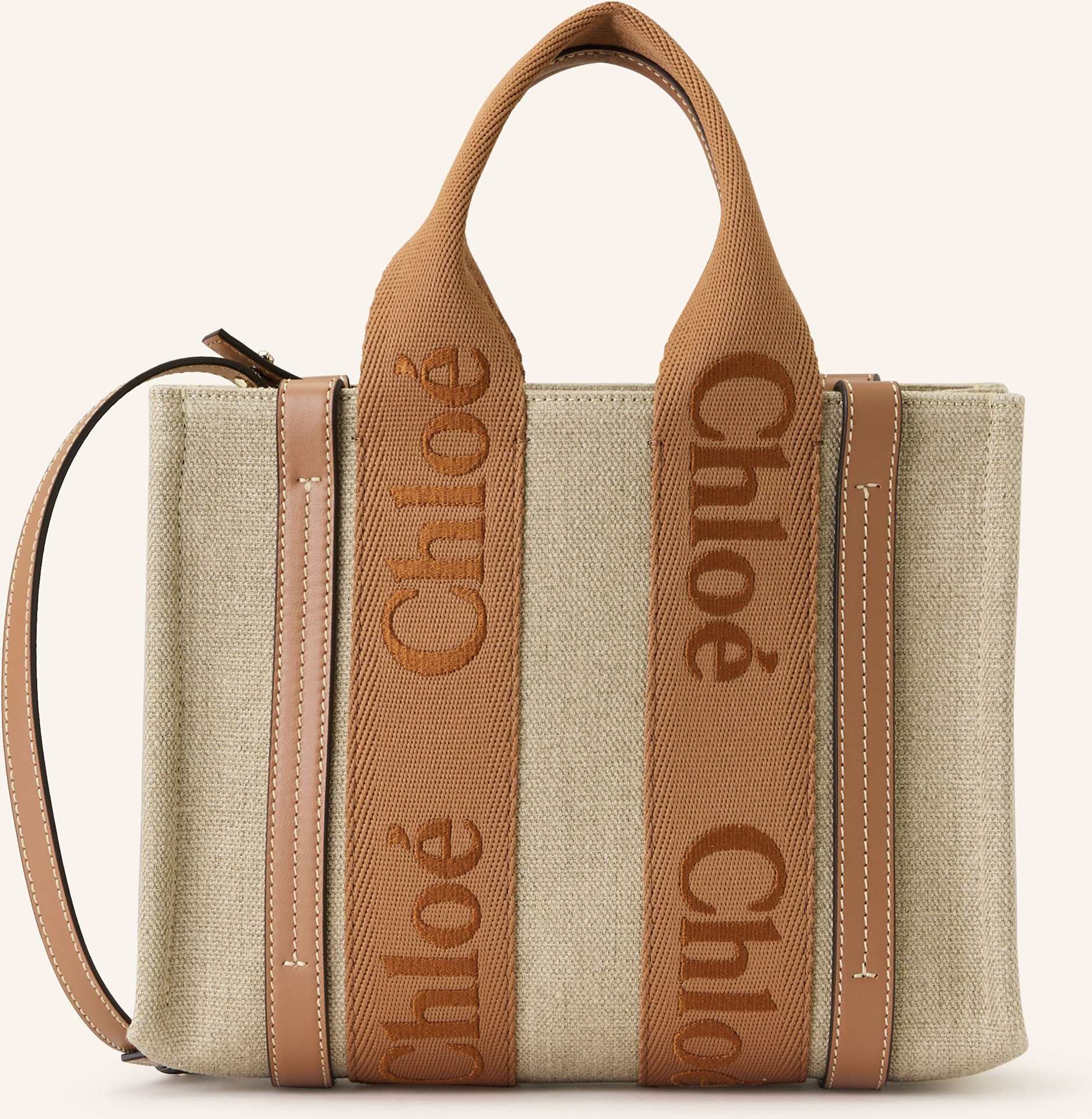 Chloé Handtasche Woody beige