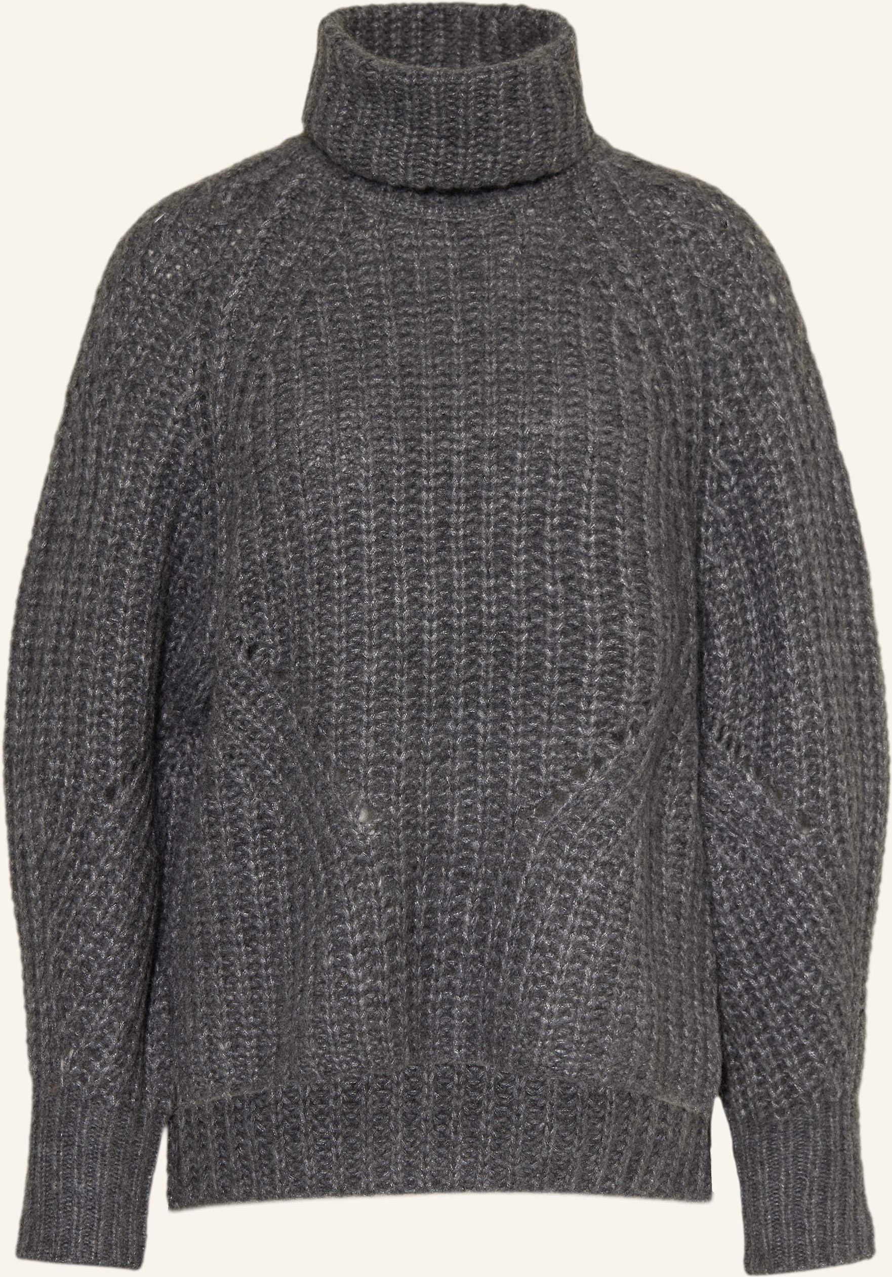 Mrs & Hugs Rollkragenpullover Aus Cashmere grau